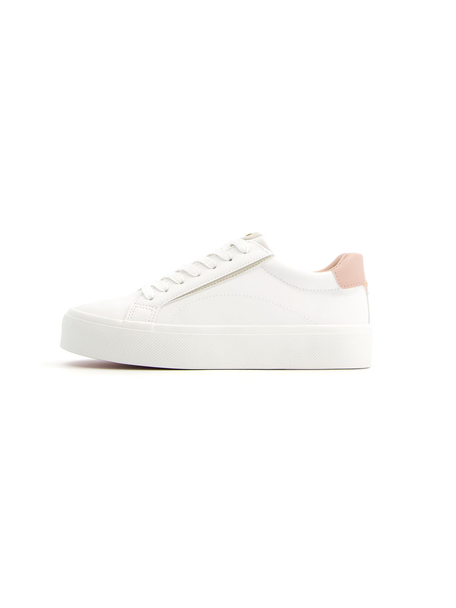 Bershka Sneaker low roz pudră / alb - Pled.ro