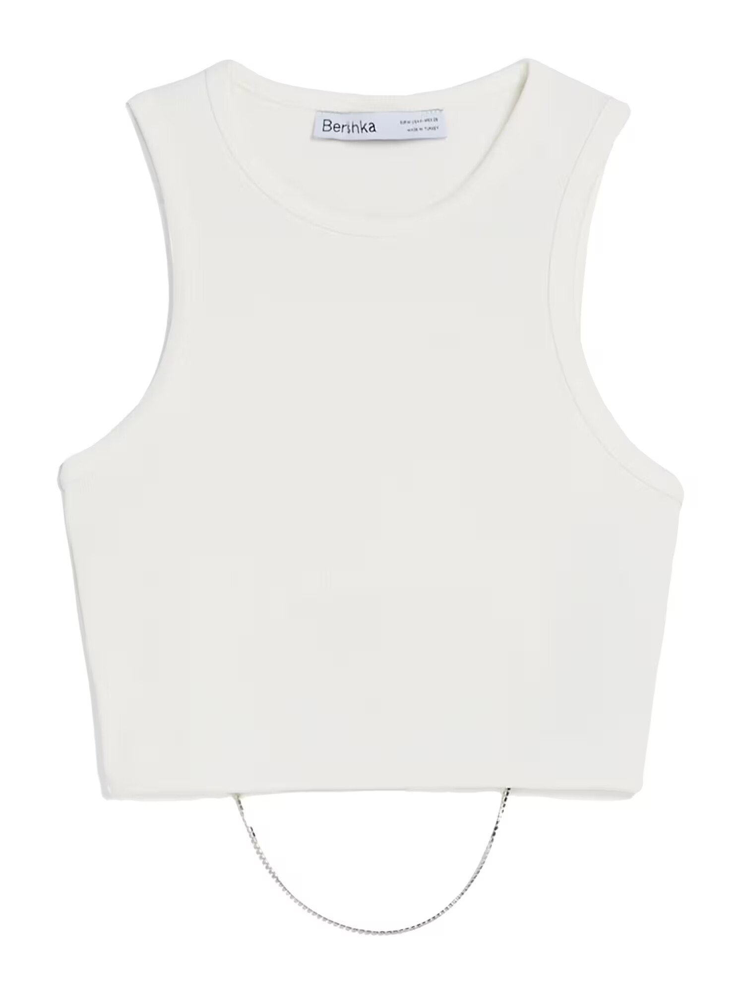 Bershka Top alb - Pled.ro