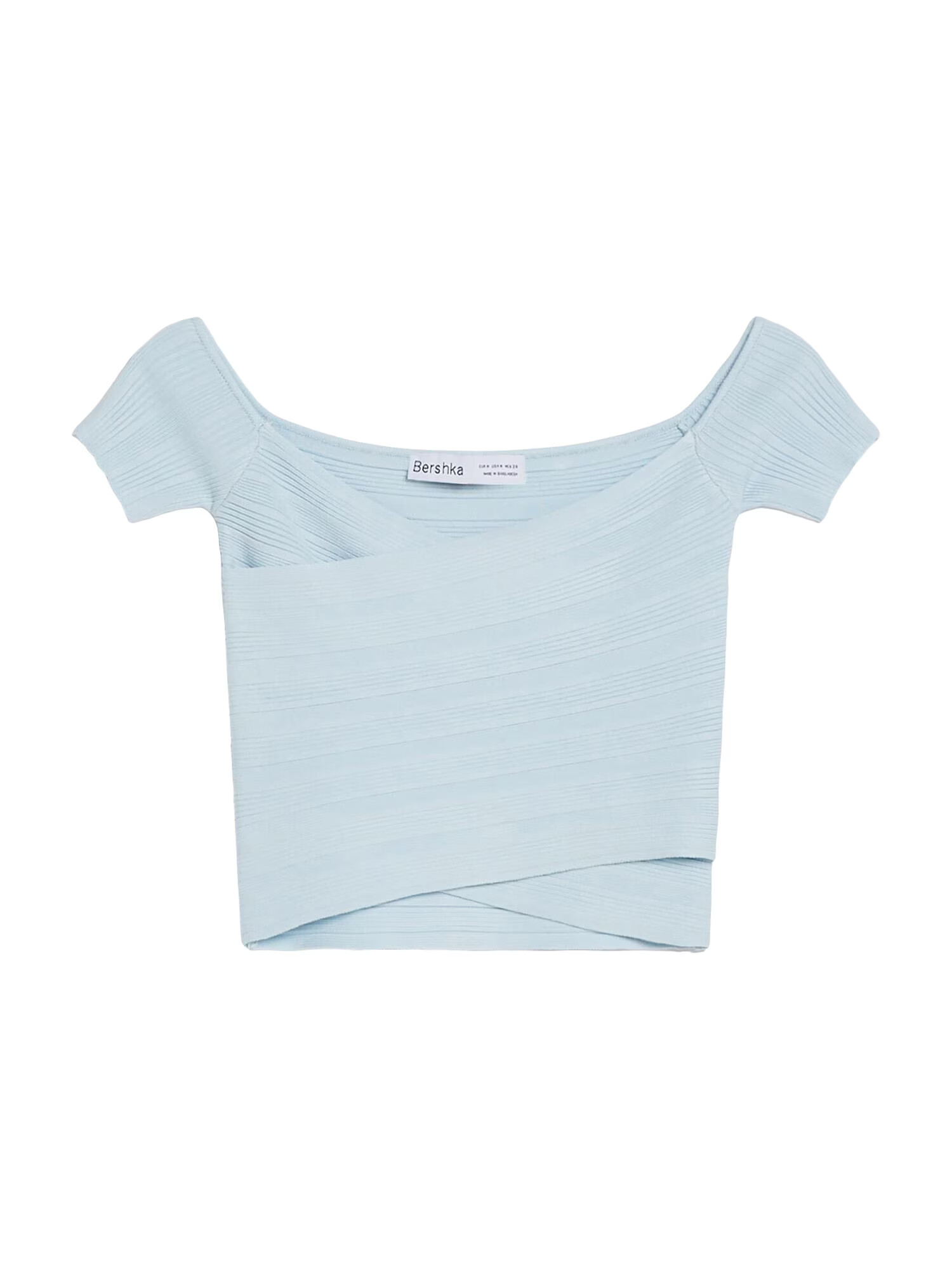 Bershka Top albastru deschis - Pled.ro