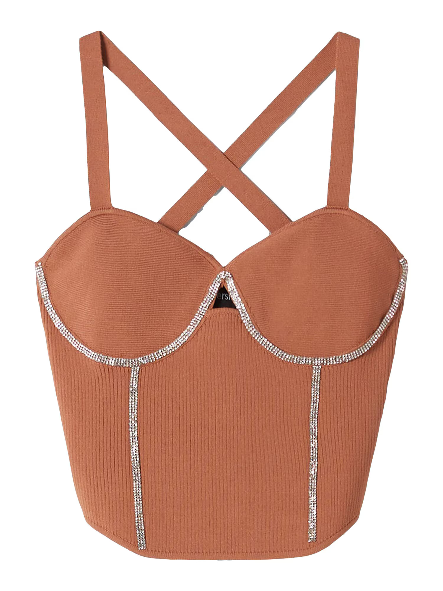 Bershka Top maro caramel - Pled.ro