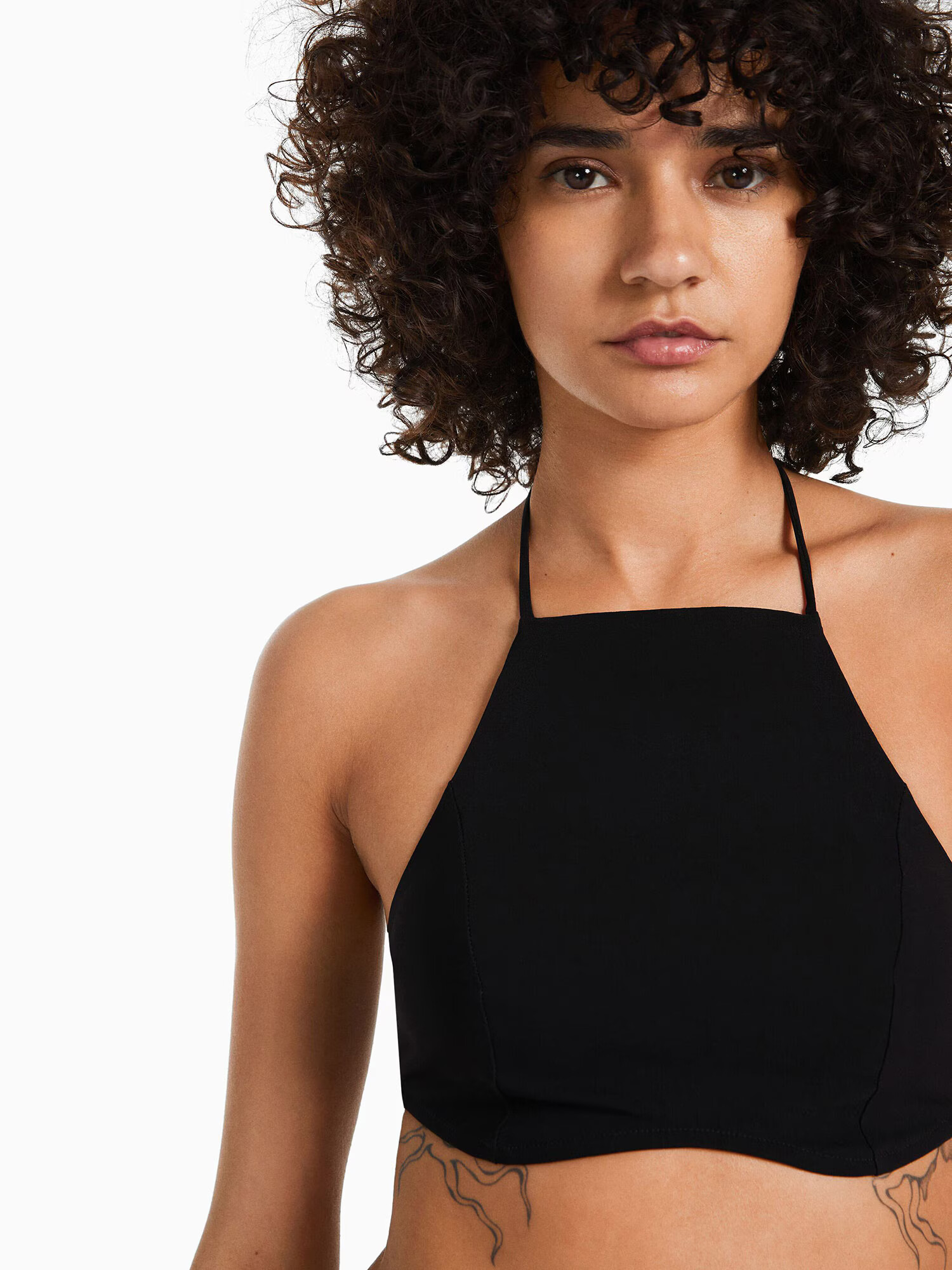 Bershka Top negru - Pled.ro