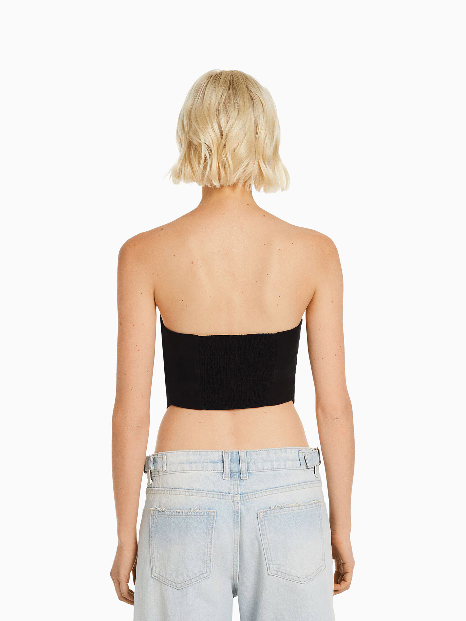 Bershka Top negru - Pled.ro