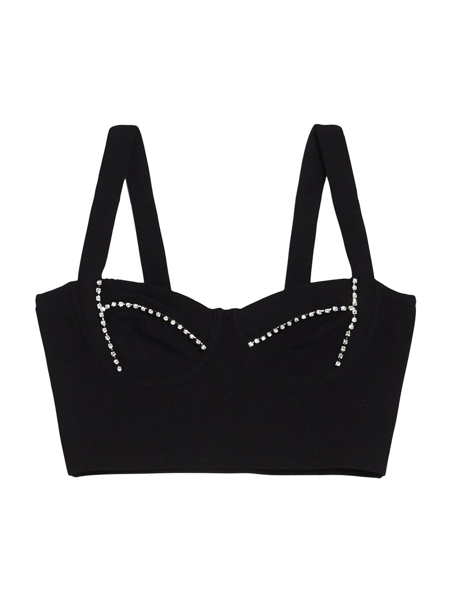 Bershka Top negru - Pled.ro