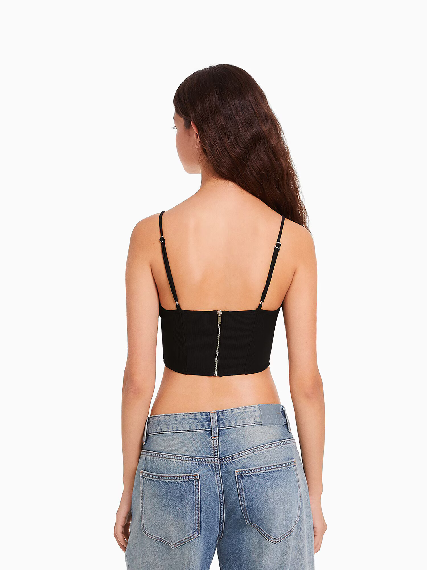 Bershka Top negru - Pled.ro