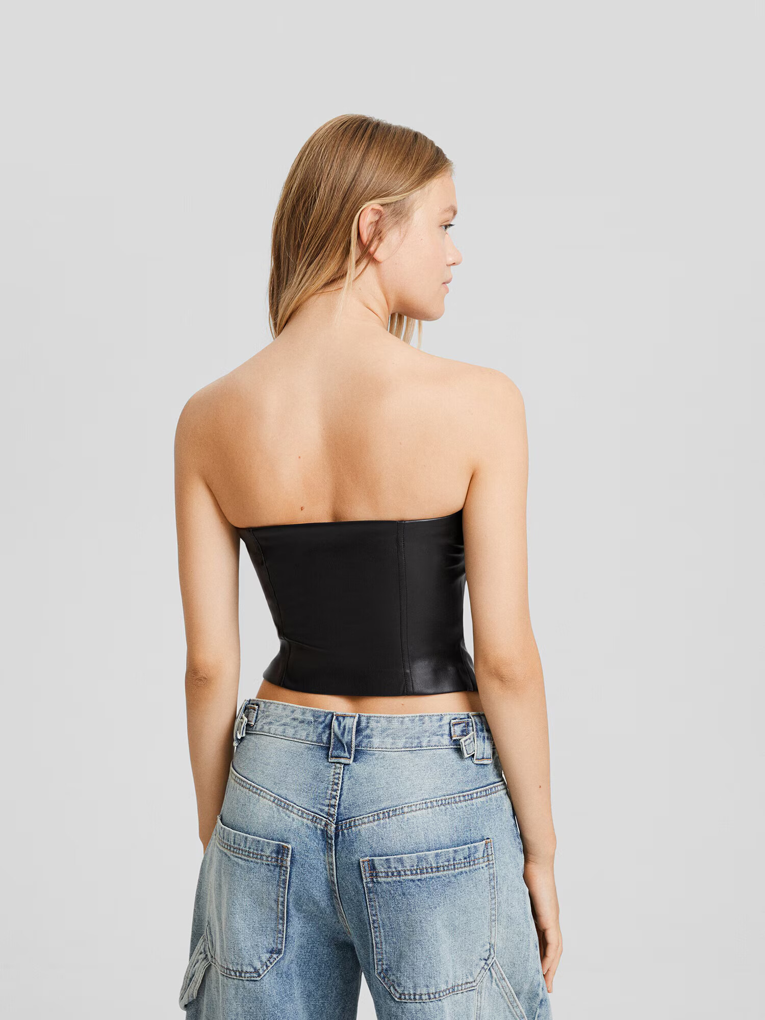 Bershka Top negru - Pled.ro