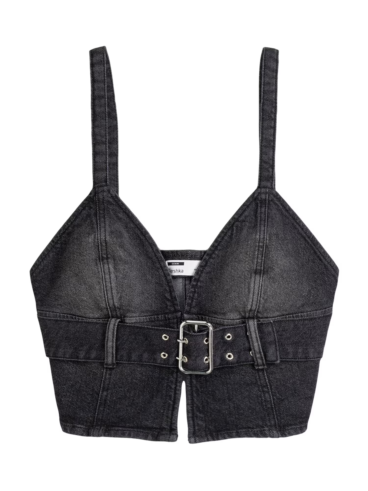 Bershka Top negru - Pled.ro