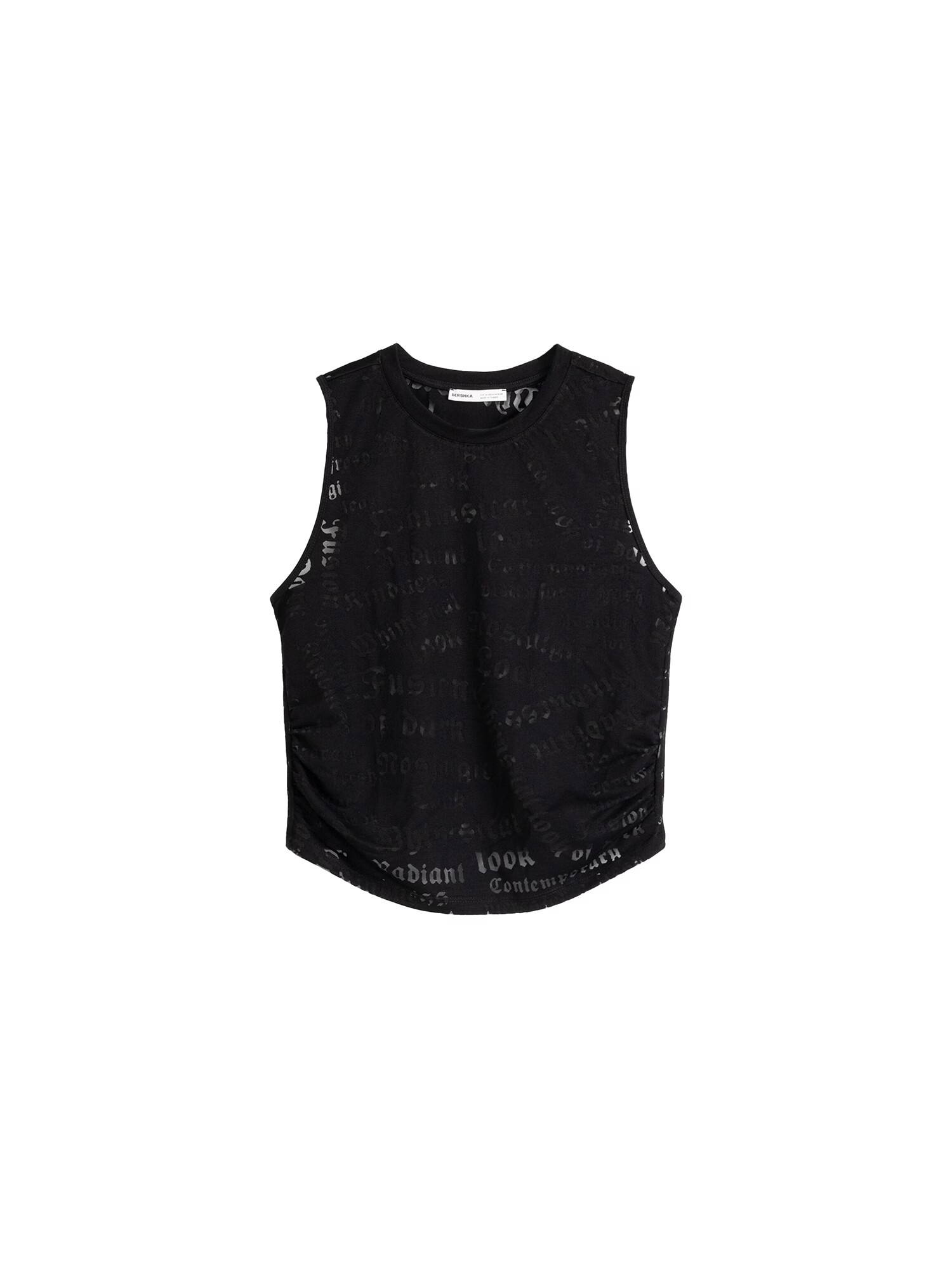 Bershka Top negru - Pled.ro