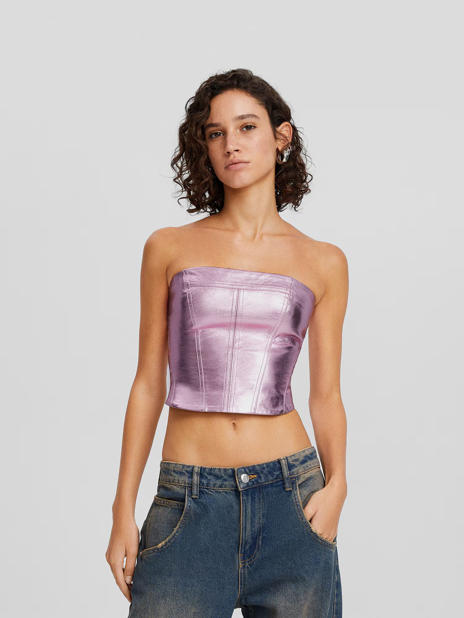 Bershka Top roz - Pled.ro