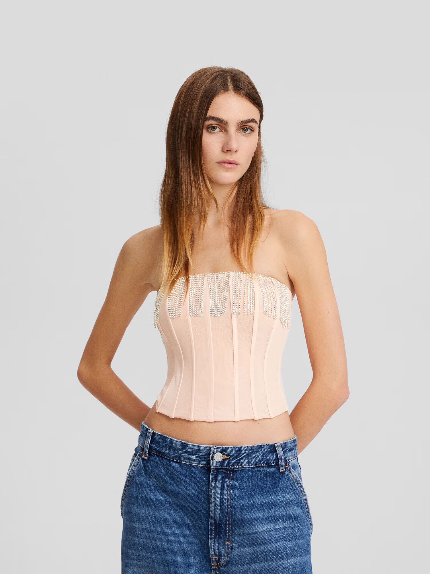 Bershka Top roz - Pled.ro