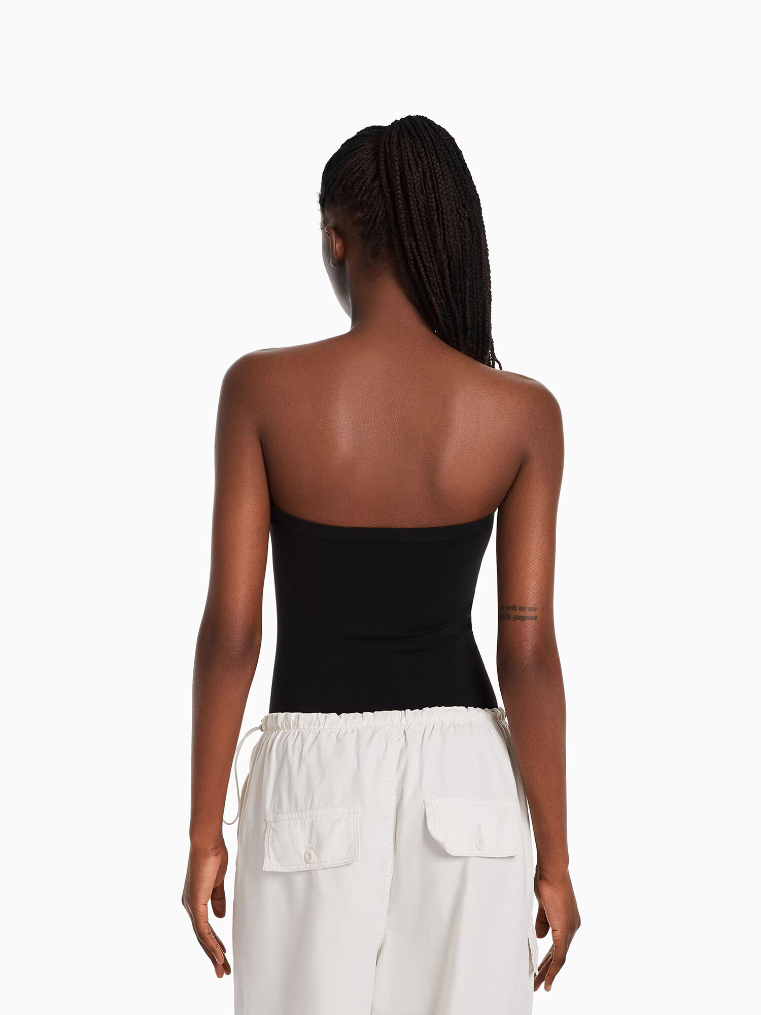 Bershka Tricou body negru - Pled.ro