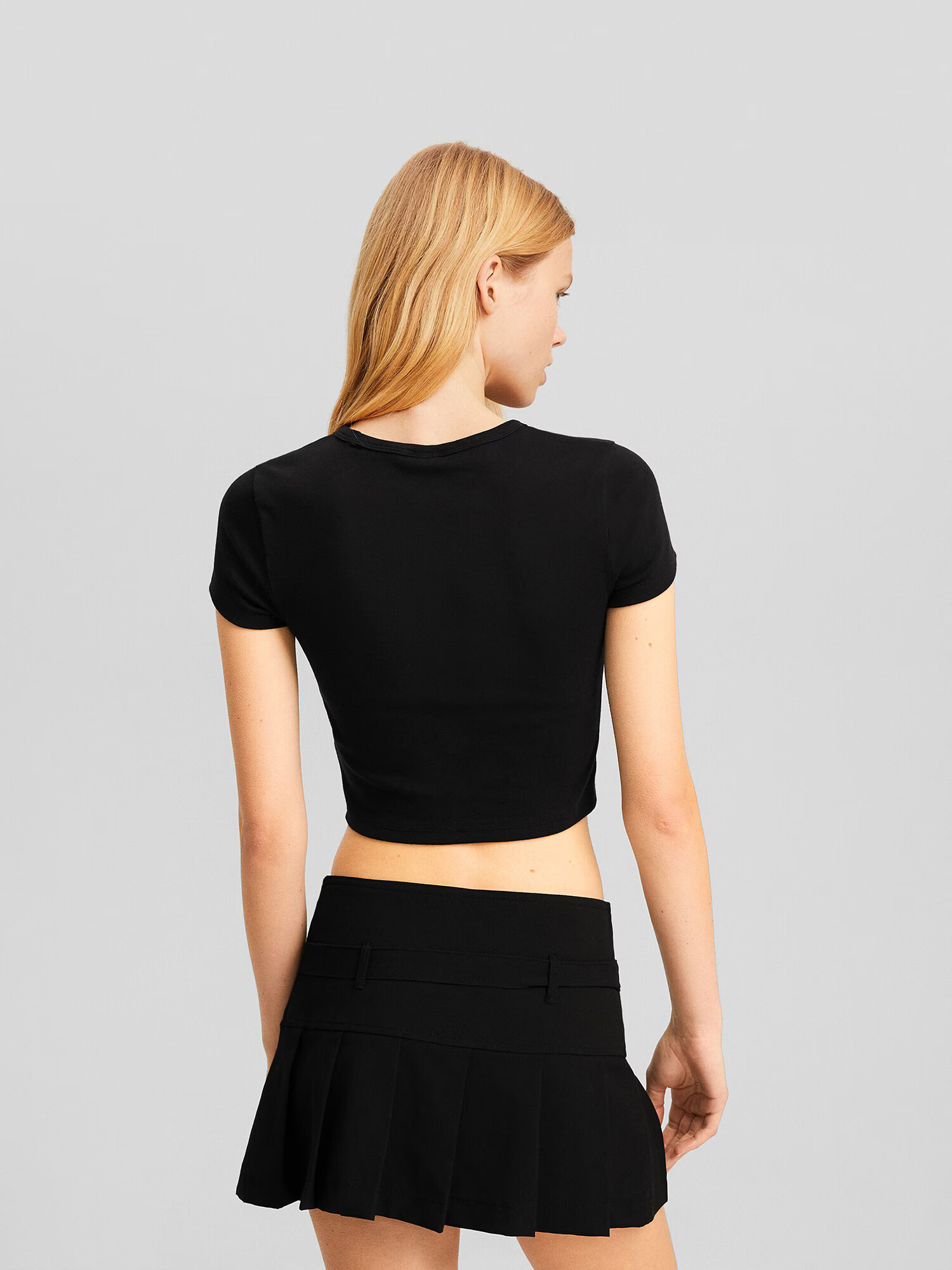 Bershka Tricou galben / lila / negru - Pled.ro