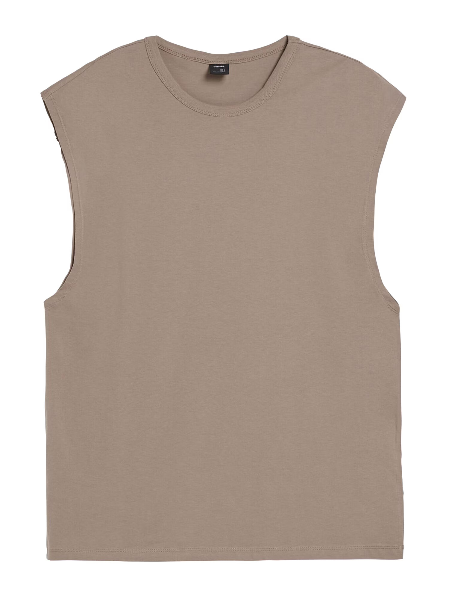 Bershka Tricou gri taupe - Pled.ro