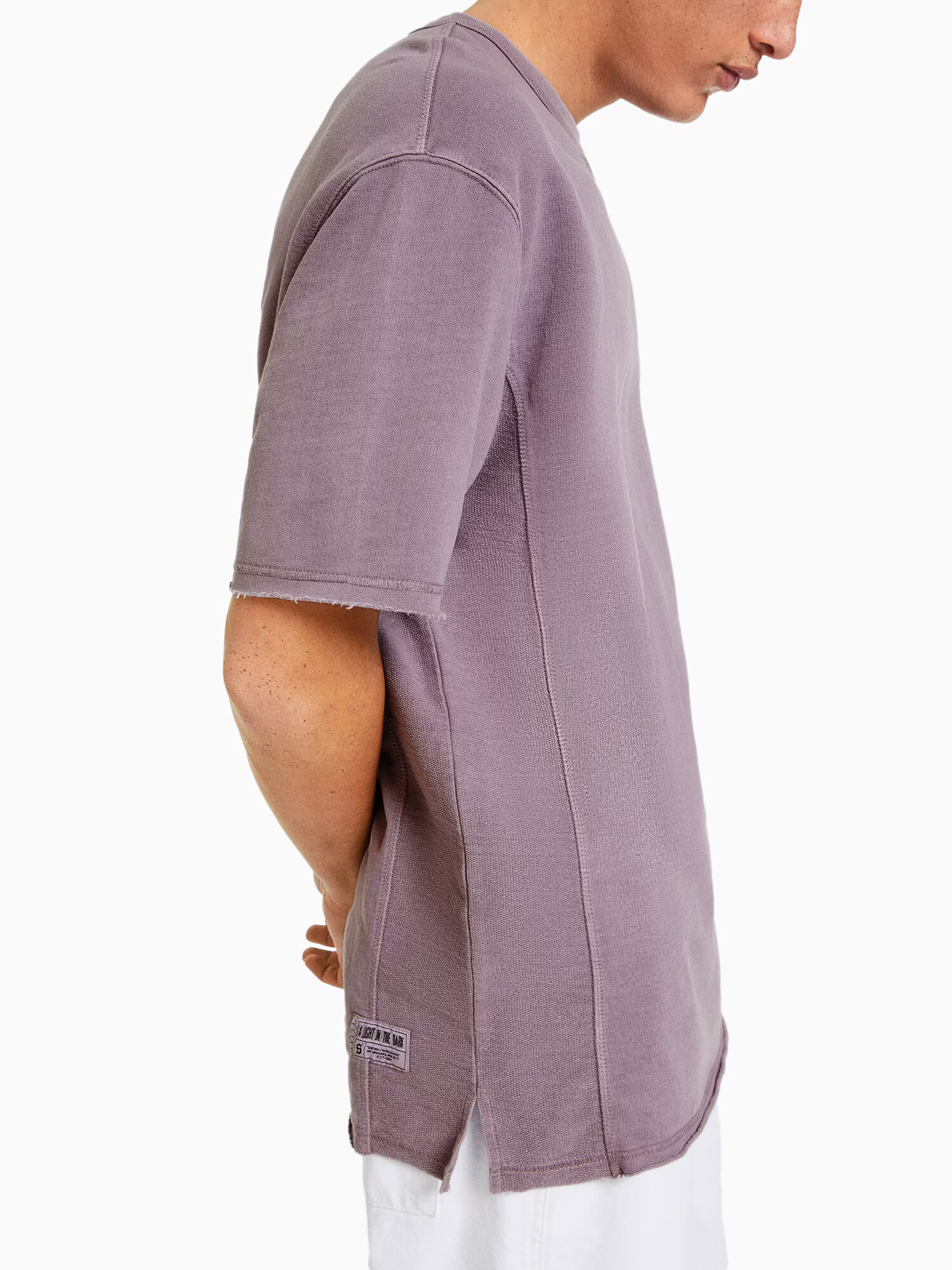 Bershka Tricou mauve - Pled.ro