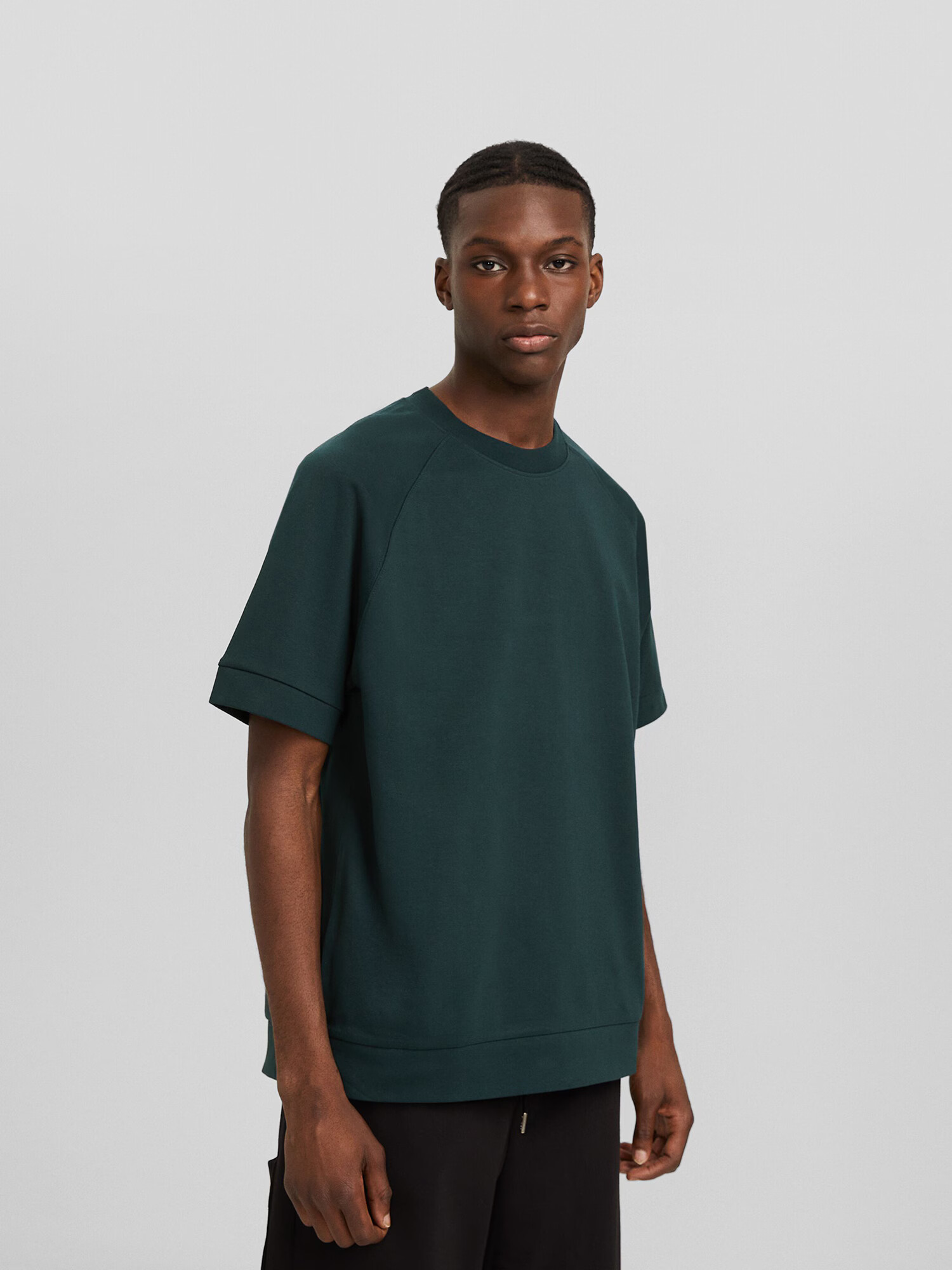 Bershka Tricou verde pin - Pled.ro