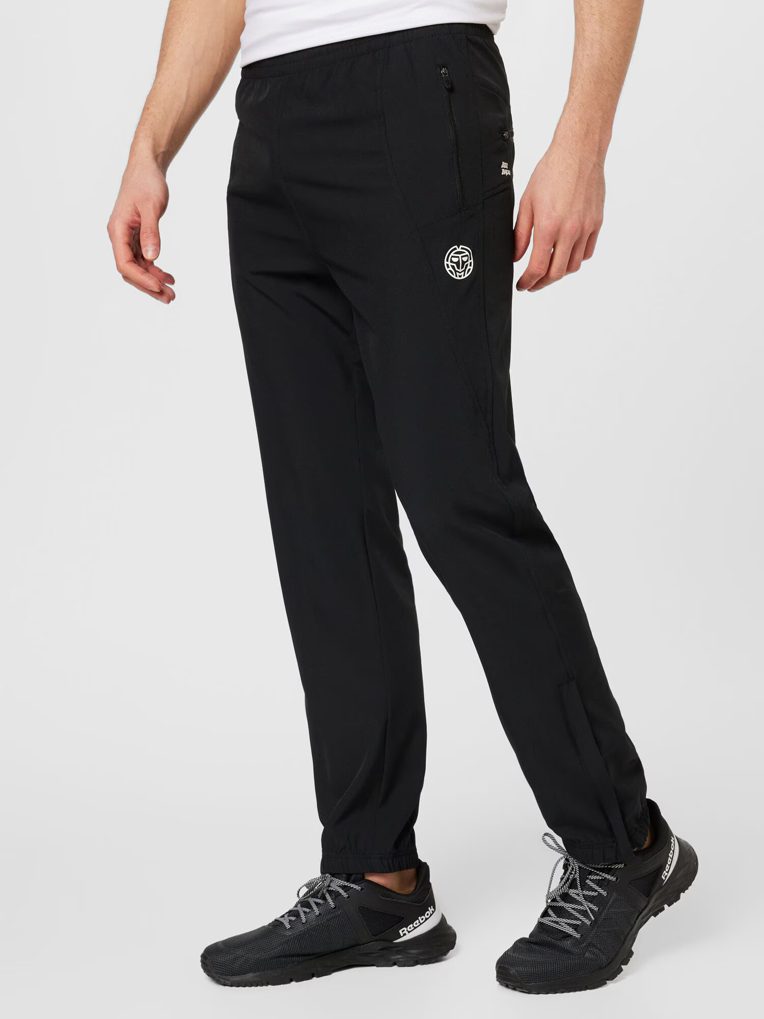 BIDI BADU Pantaloni sport negru / alb - Pled.ro