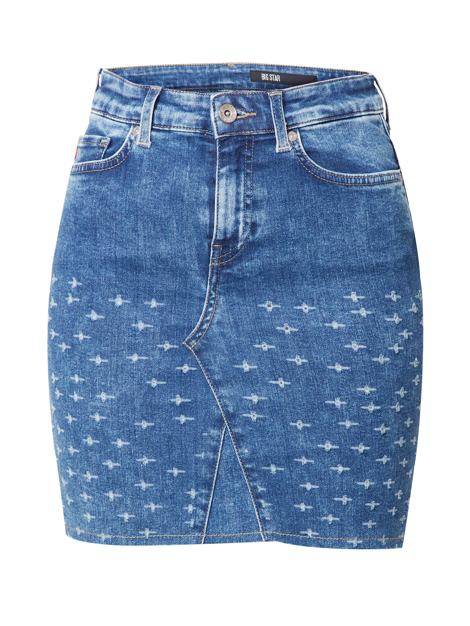 BIG STAR Fustă 'AIDA' albastru denim / alb natural - Pled.ro