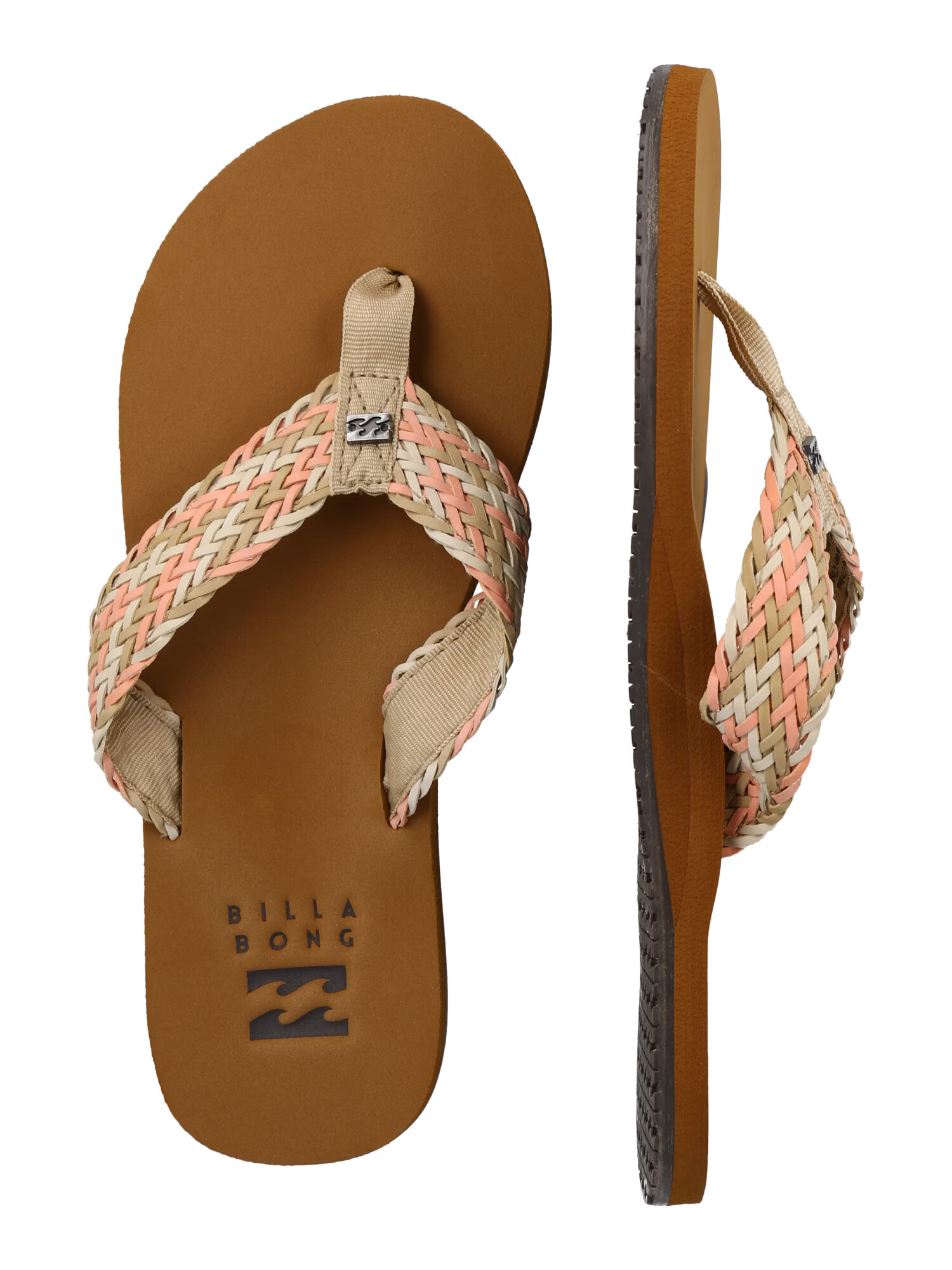 BILLABONG Flip-flops 'Kai' bej / roșu pepene / alb - Pled.ro