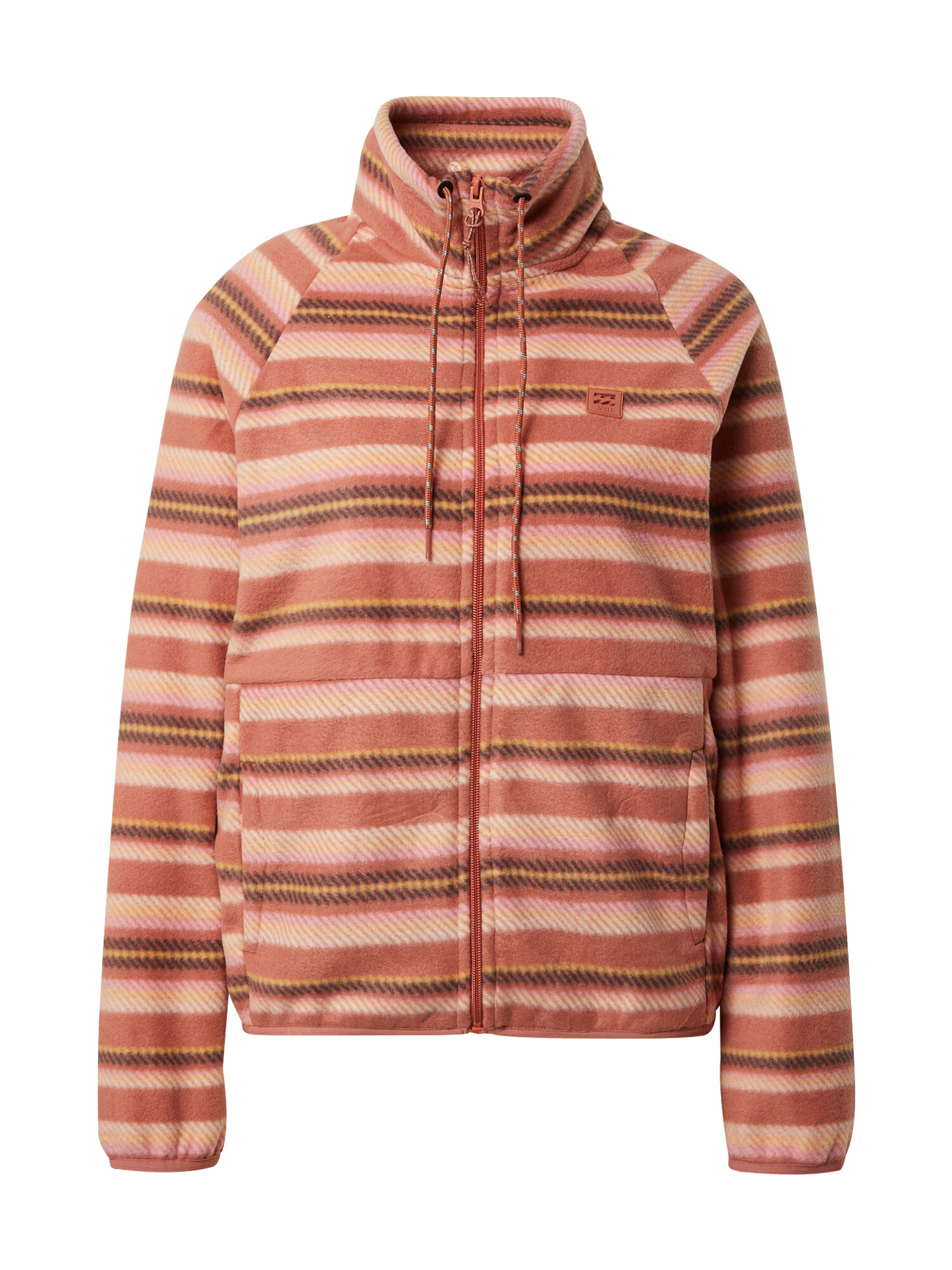 BILLABONG Jachetă fleece maro / maro ruginiu / alb - Pled.ro