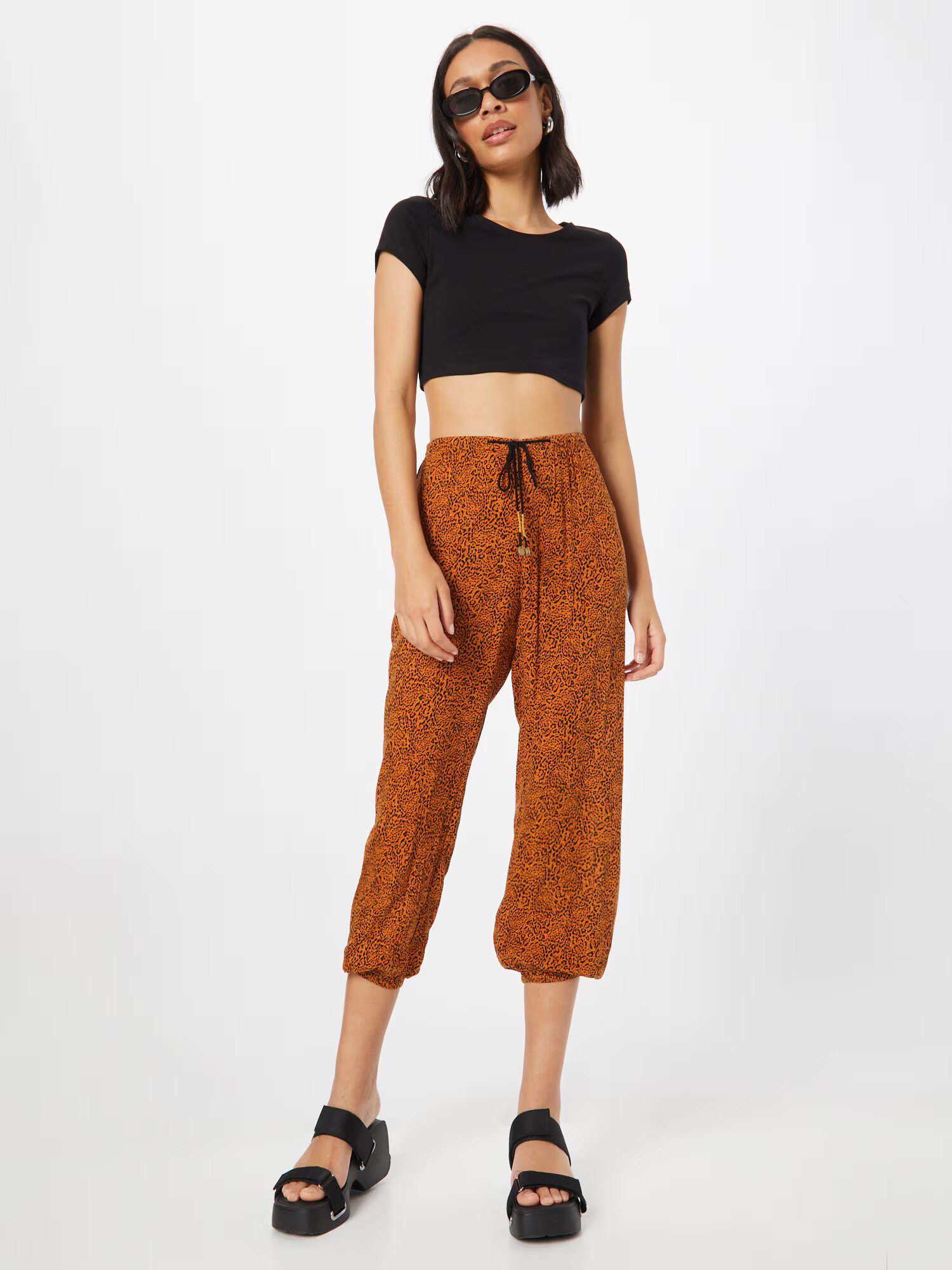 BILLABONG Pantaloni 'Sweet Surf' maro caramel / portocaliu / negru - Pled.ro