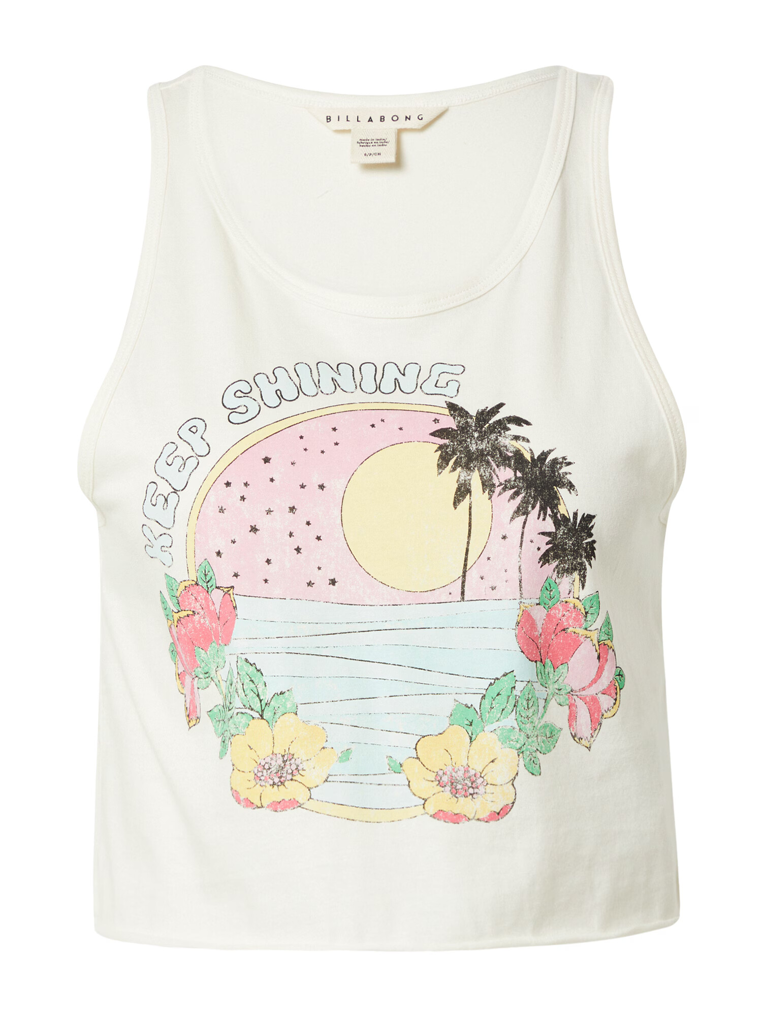 BILLABONG Top 'LOVER BOY' albastru deschis / galben pastel / gri deschis / roz - Pled.ro