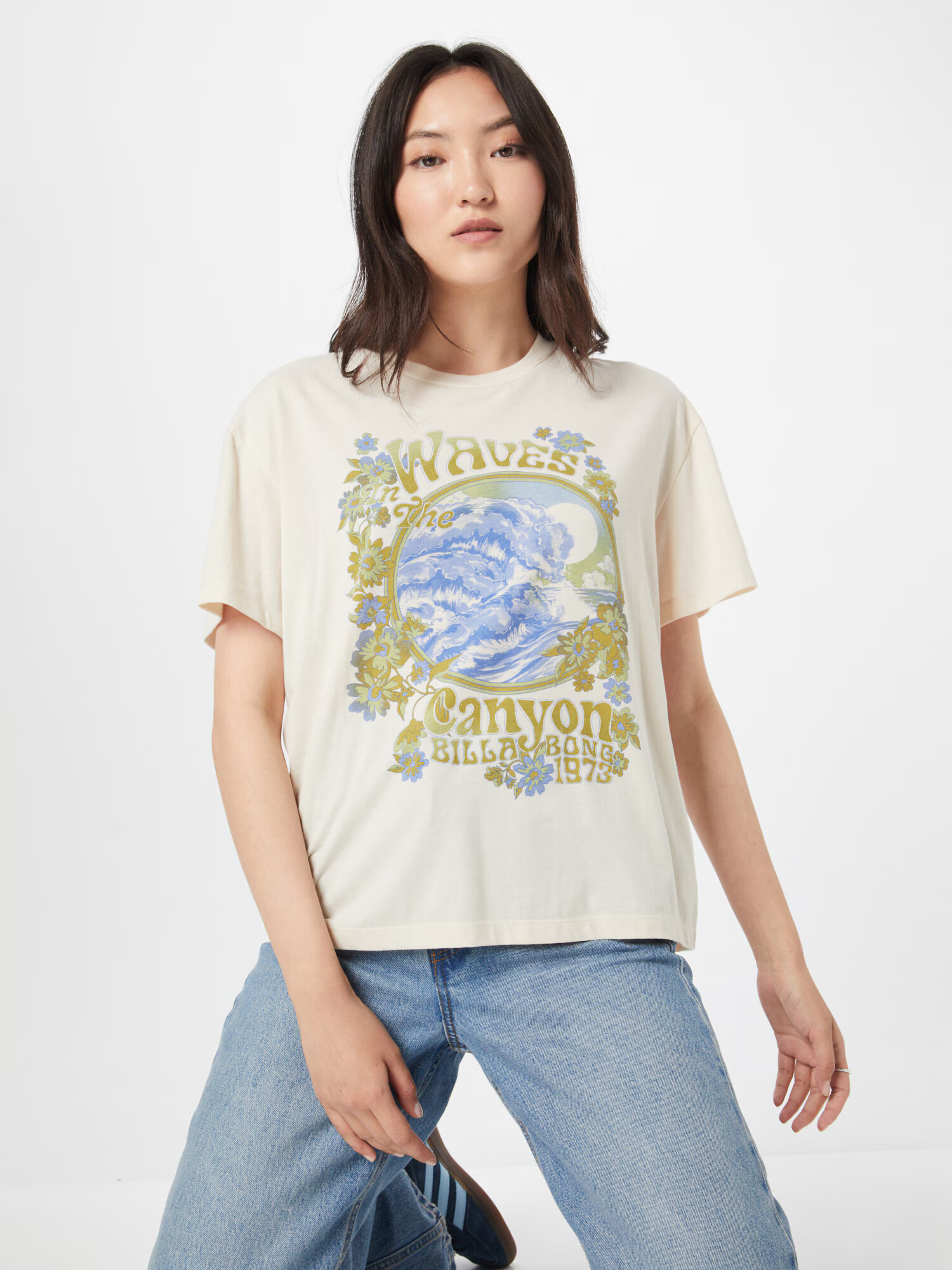 BILLABONG Tricou albastru / albastru deschis / galben / alb - Pled.ro