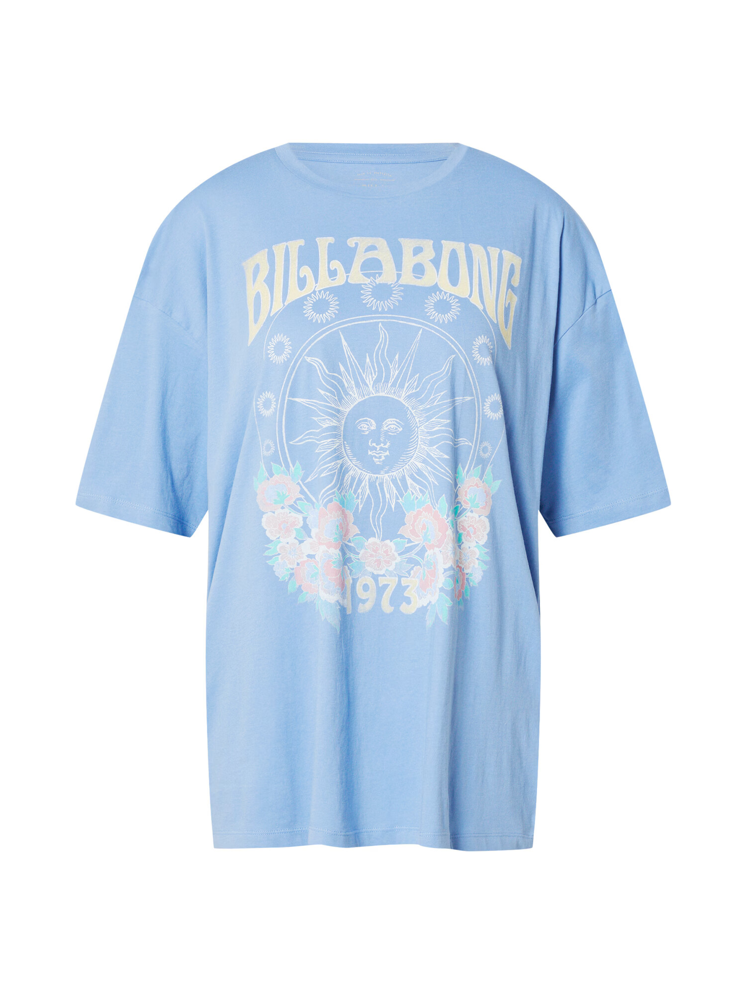 BILLABONG Tricou albastru deschis / galben pastel / roșu pastel / alb - Pled.ro