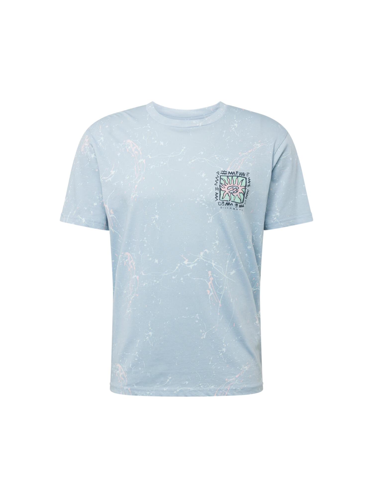 BILLABONG Tricou albastru noapte / albastru deschis / verde mentă / roz pastel - Pled.ro