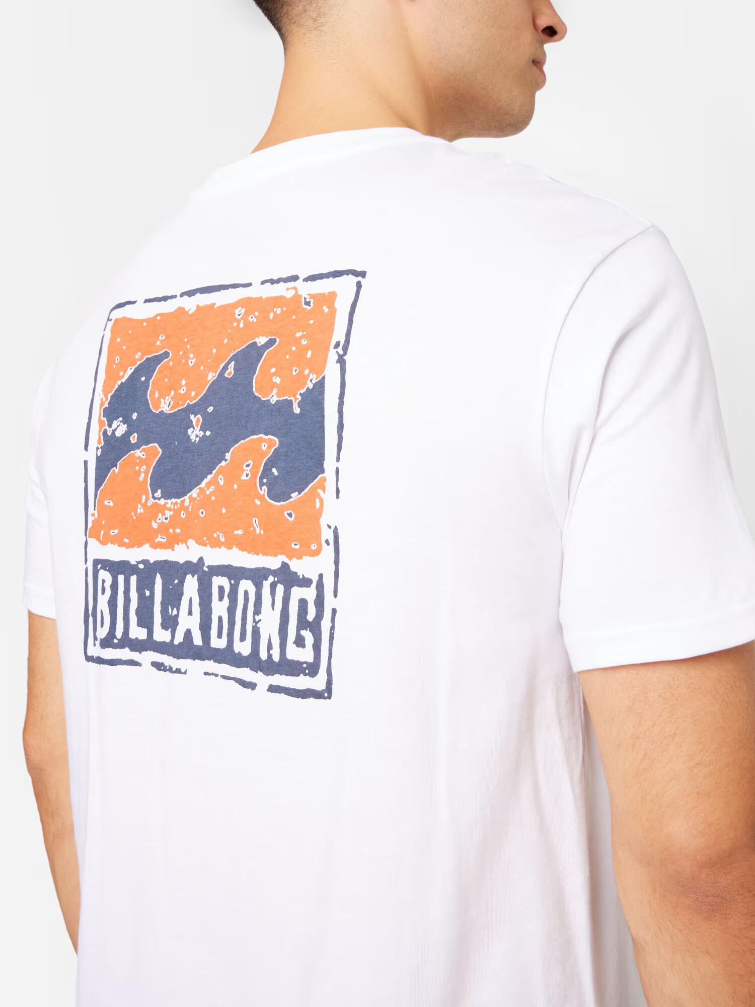 BILLABONG Tricou albastru porumbel / portocaliu / alb - Pled.ro