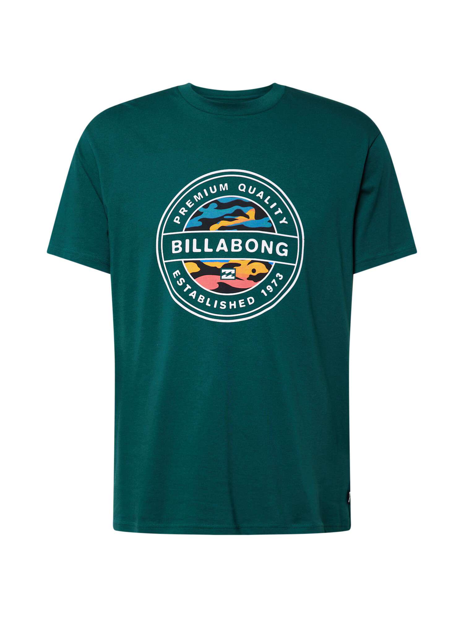 BILLABONG Tricou azur / verde petrol / portocaliu somon / alb - Pled.ro