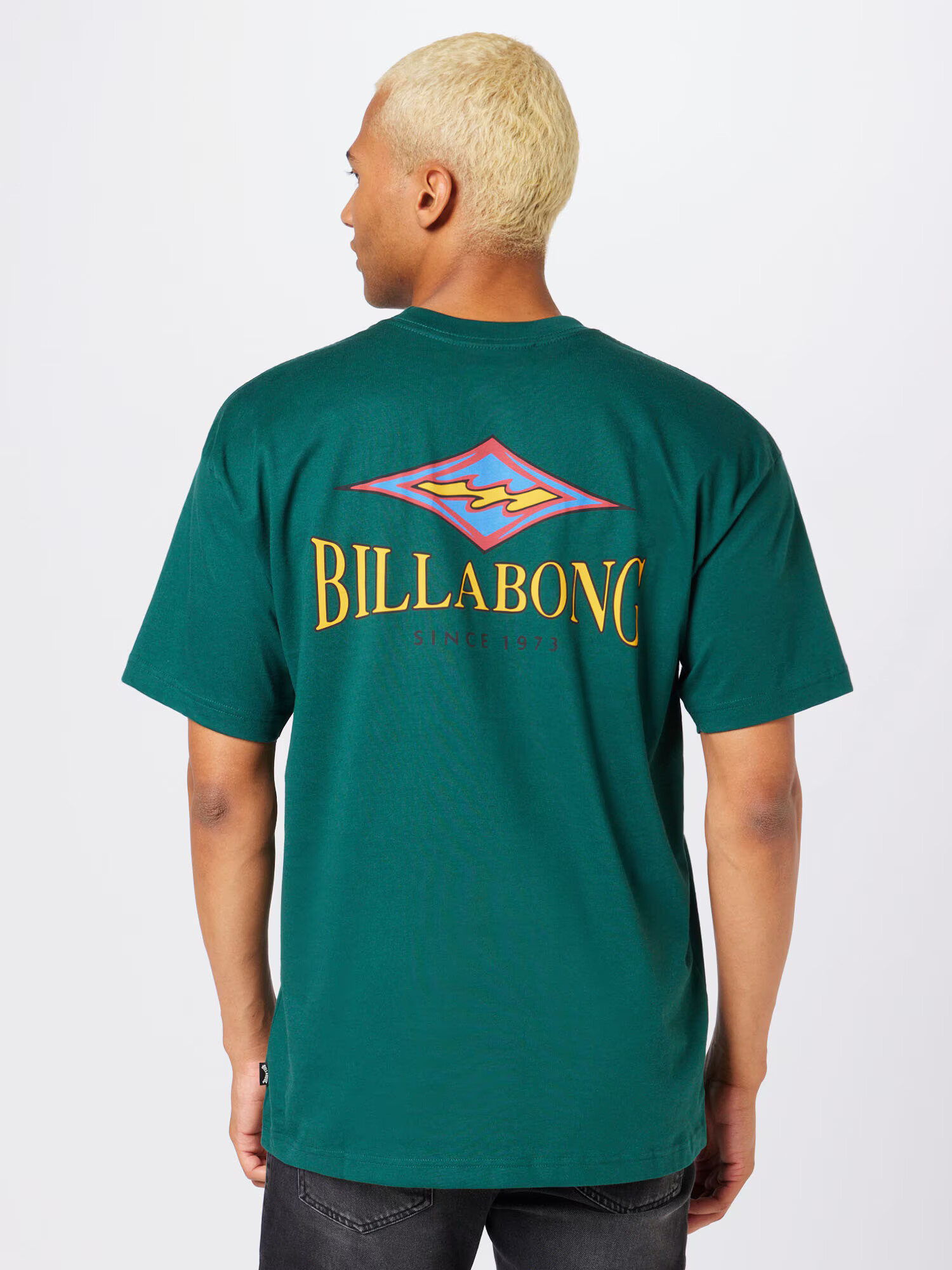 BILLABONG Tricou 'RIDGE' albastru deschis / galben curry / verde smarald / roșu - Pled.ro