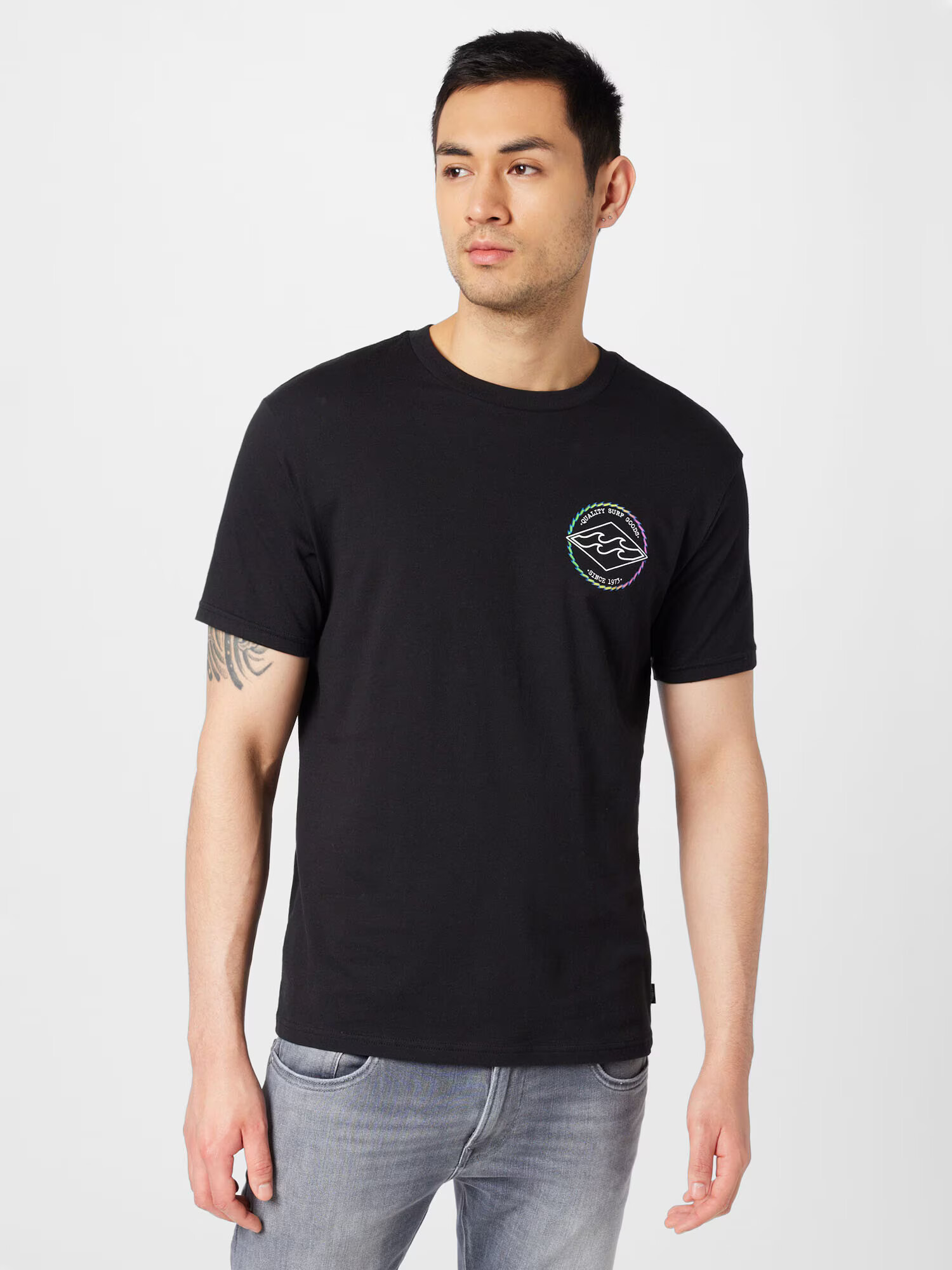 BILLABONG Tricou 'ROTOR DIAMOND' verde deschis / mov deschis / negru / alb - Pled.ro