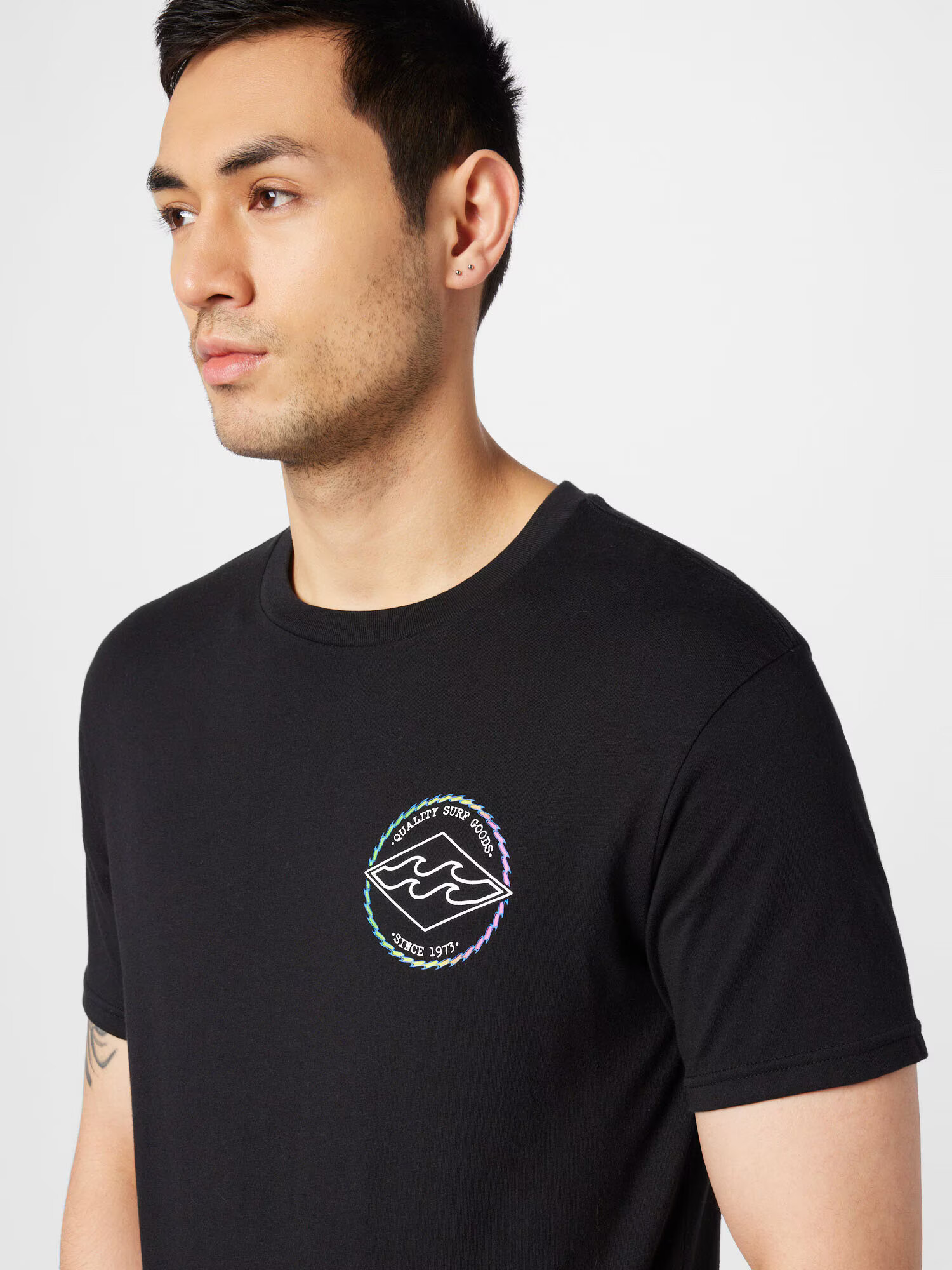 BILLABONG Tricou 'ROTOR DIAMOND' verde deschis / mov deschis / negru / alb - Pled.ro