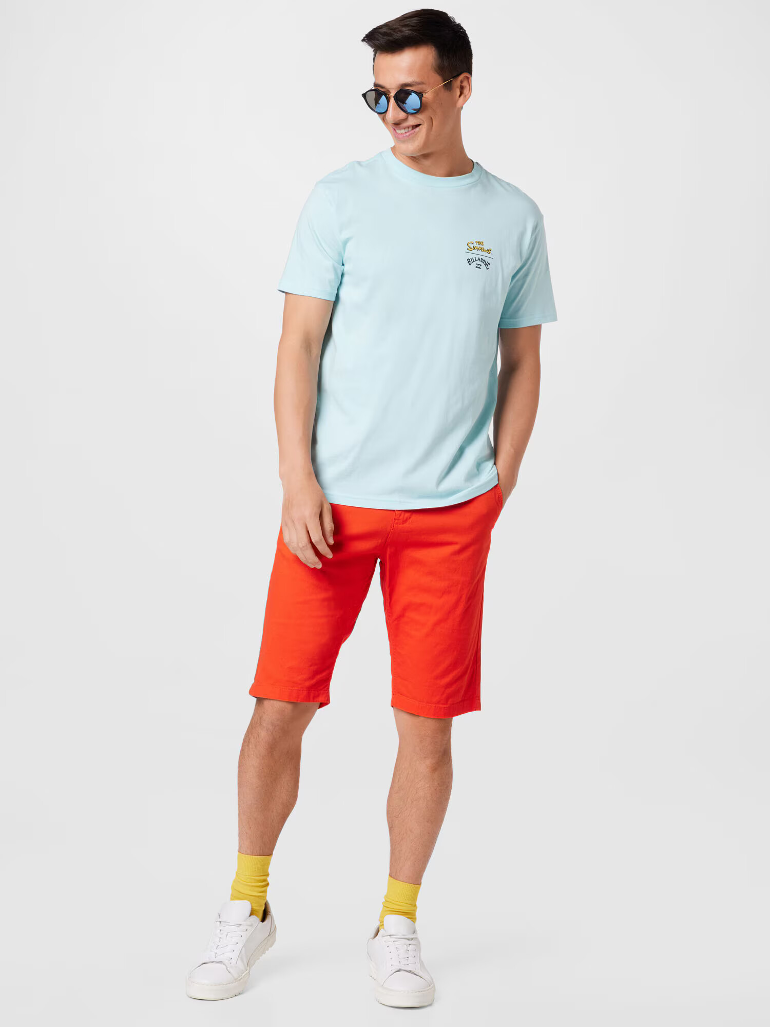 BILLABONG Tricou 'Simpsons Family Couch' albastru / albastru deschis / galben / portocaliu - Pled.ro