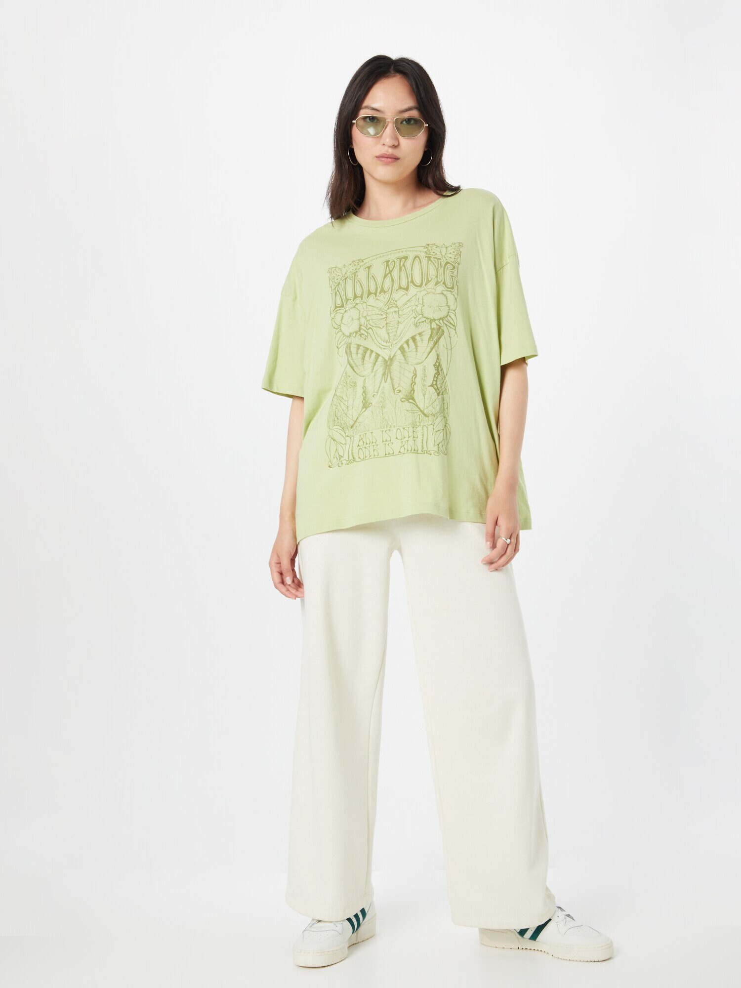 BILLABONG Tricou supradimensional 'ONE IS ALL' verde stuf / verde deschis - Pled.ro