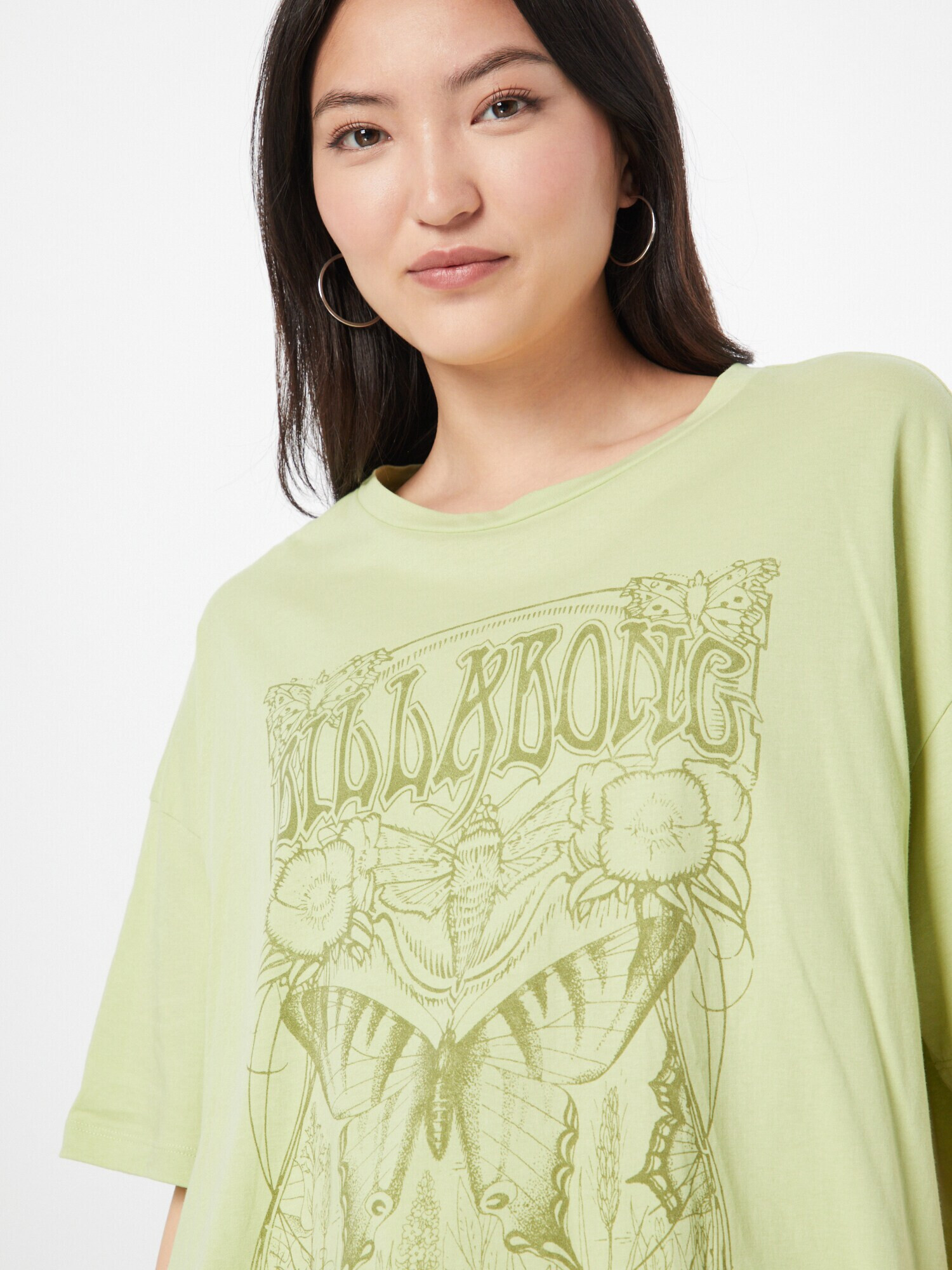 BILLABONG Tricou supradimensional 'ONE IS ALL' verde stuf / verde deschis - Pled.ro