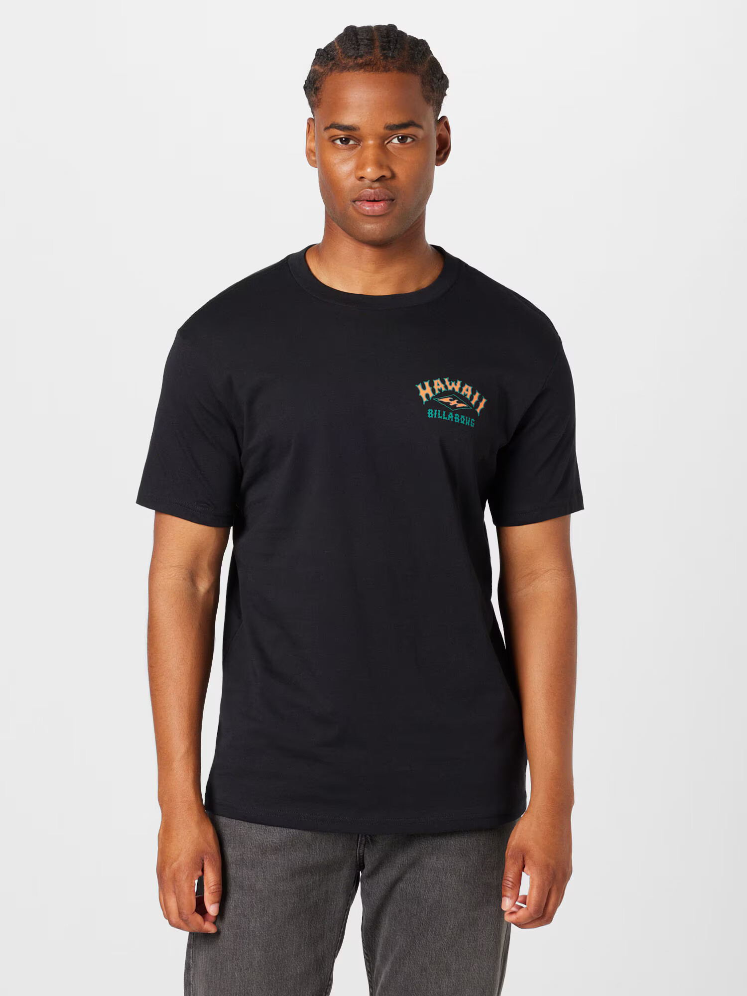 BILLABONG Tricou verde smarald / portocaliu / negru - Pled.ro