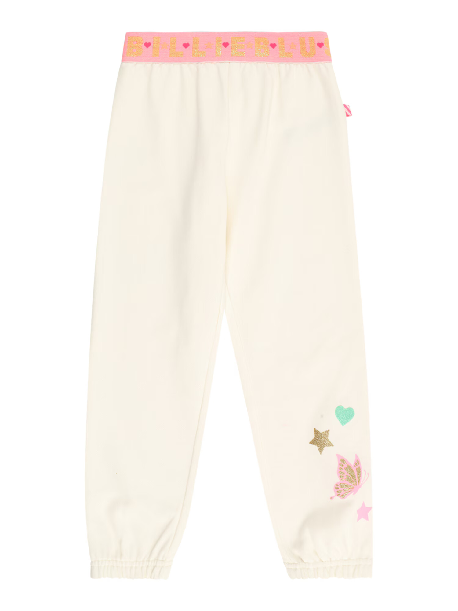 Billieblush Pantaloni crem / auriu / verde jad / roz deschis - Pled.ro