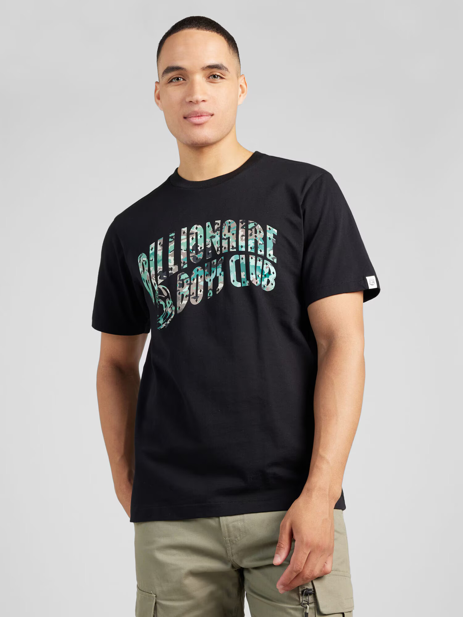 Billionaire Boys Club Tricou 'NOTHING' gri închis / verde jad / negru / alb - Pled.ro