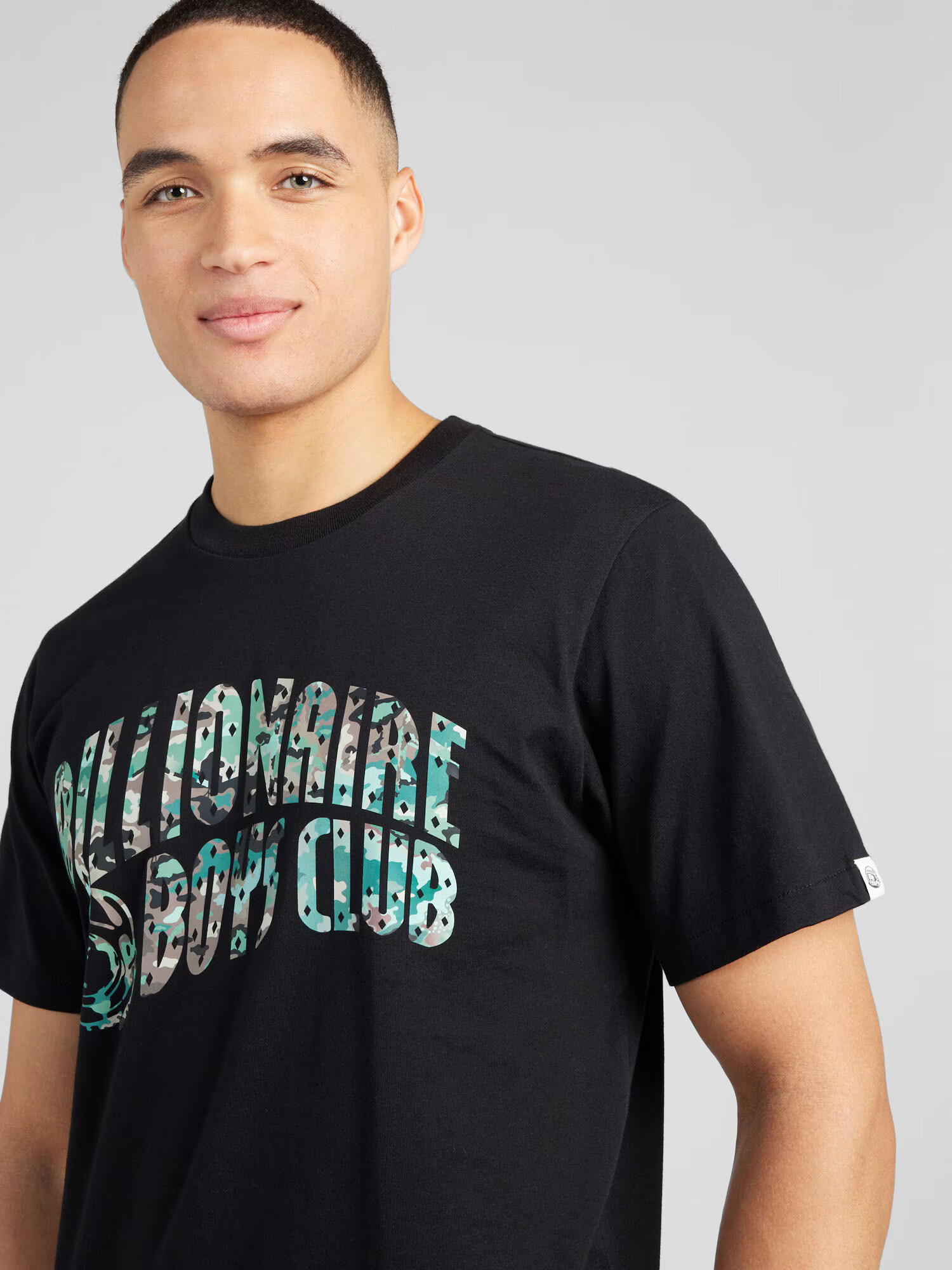 Billionaire Boys Club Tricou 'NOTHING' gri închis / verde jad / negru / alb - Pled.ro