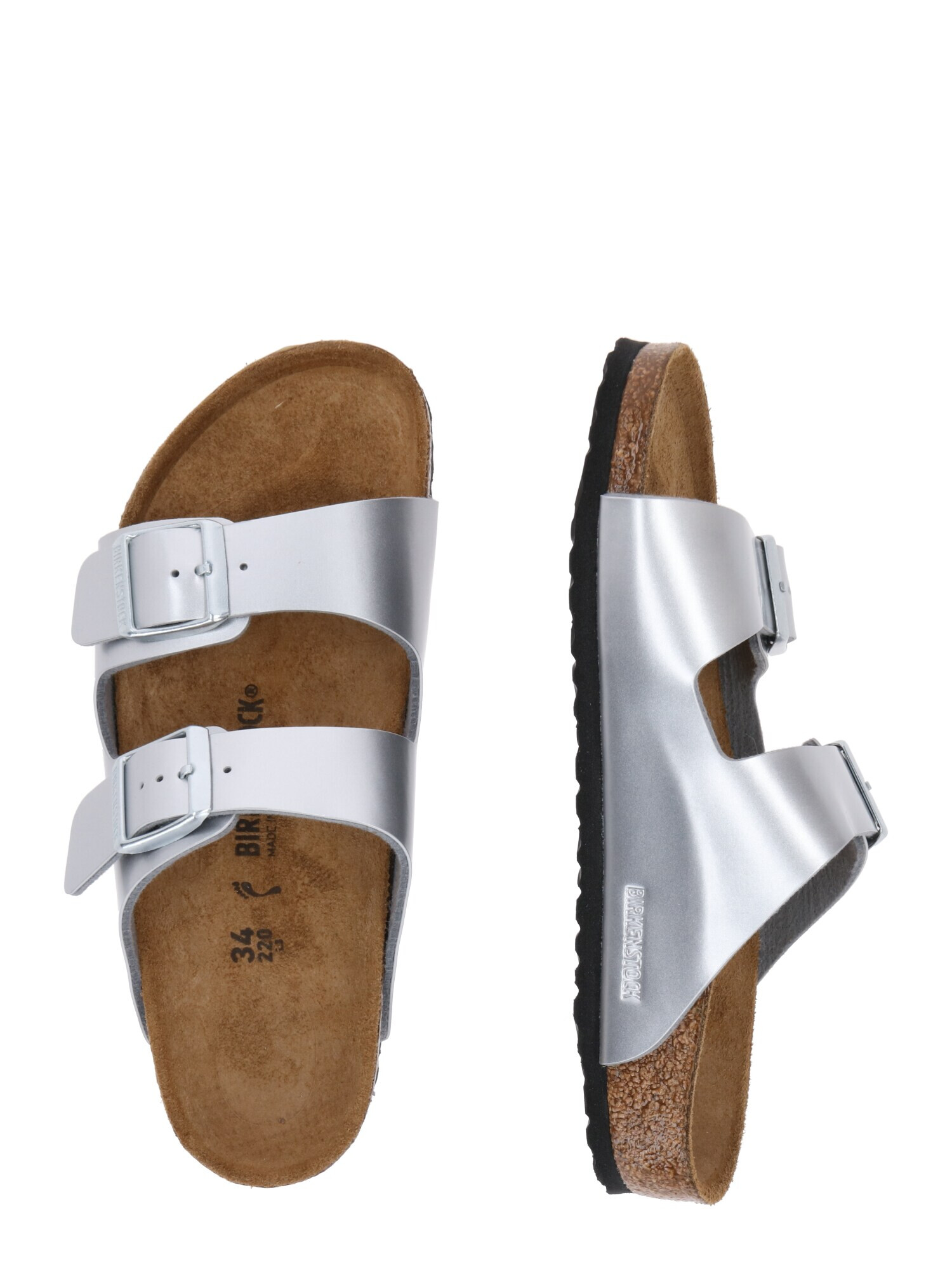 BIRKENSTOCK Pantofi deschiși 'Arizona' argintiu - Pled.ro