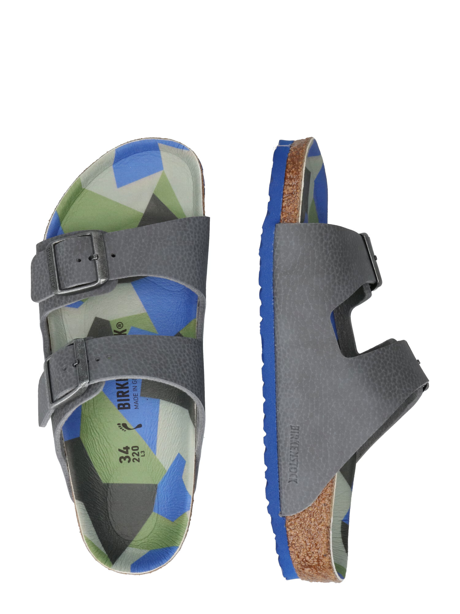 BIRKENSTOCK Pantofi deschiși 'Arizona' gri grafit - Pled.ro