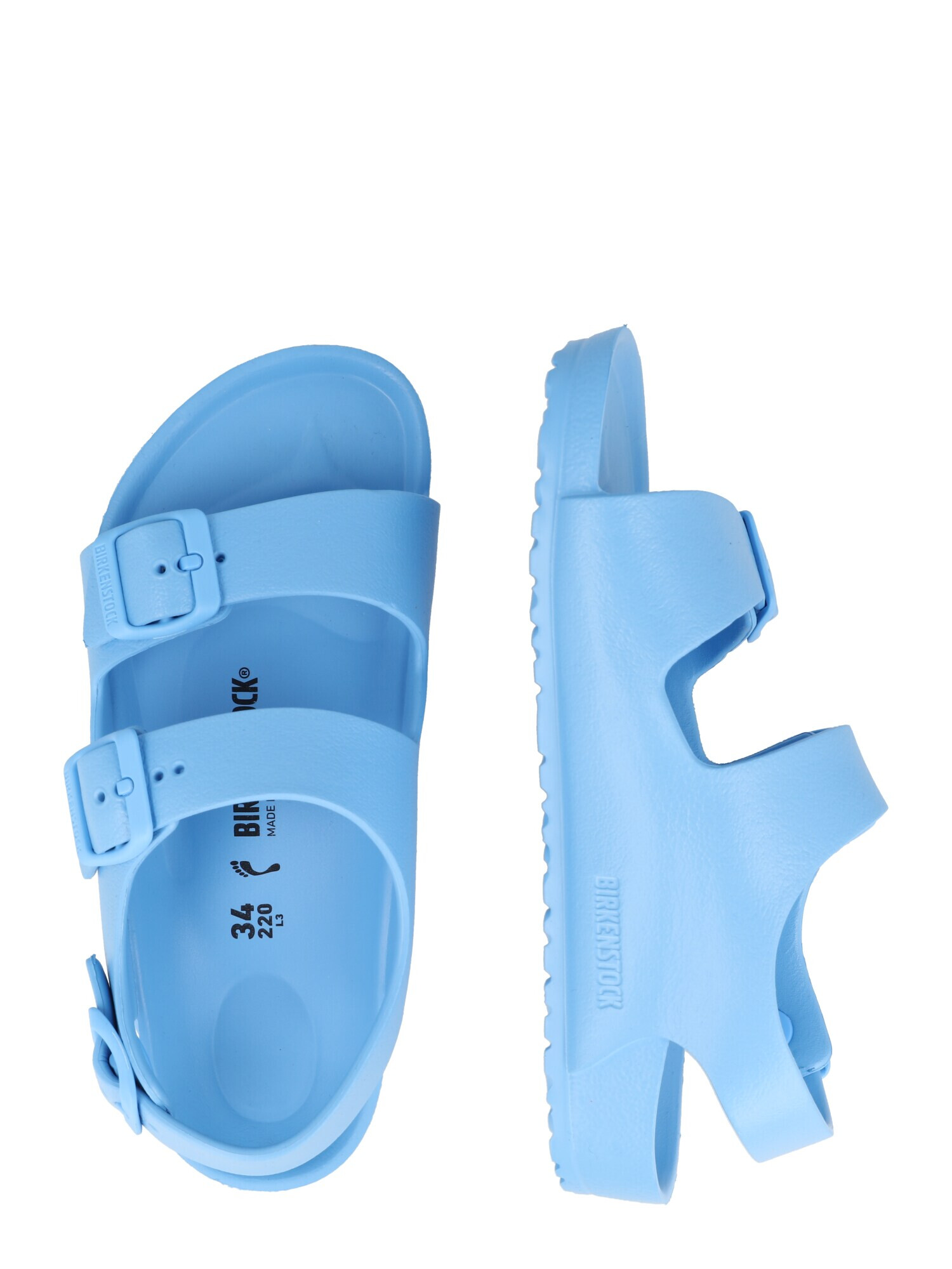 BIRKENSTOCK Pantofi deschiși 'Milano' azuriu - Pled.ro