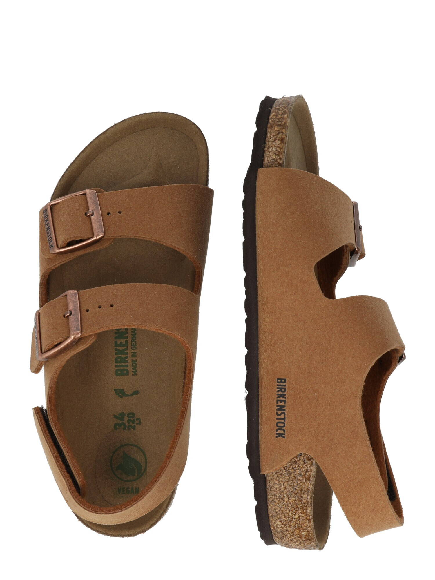 BIRKENSTOCK Pantofi deschiși 'Milano' maro - Pled.ro