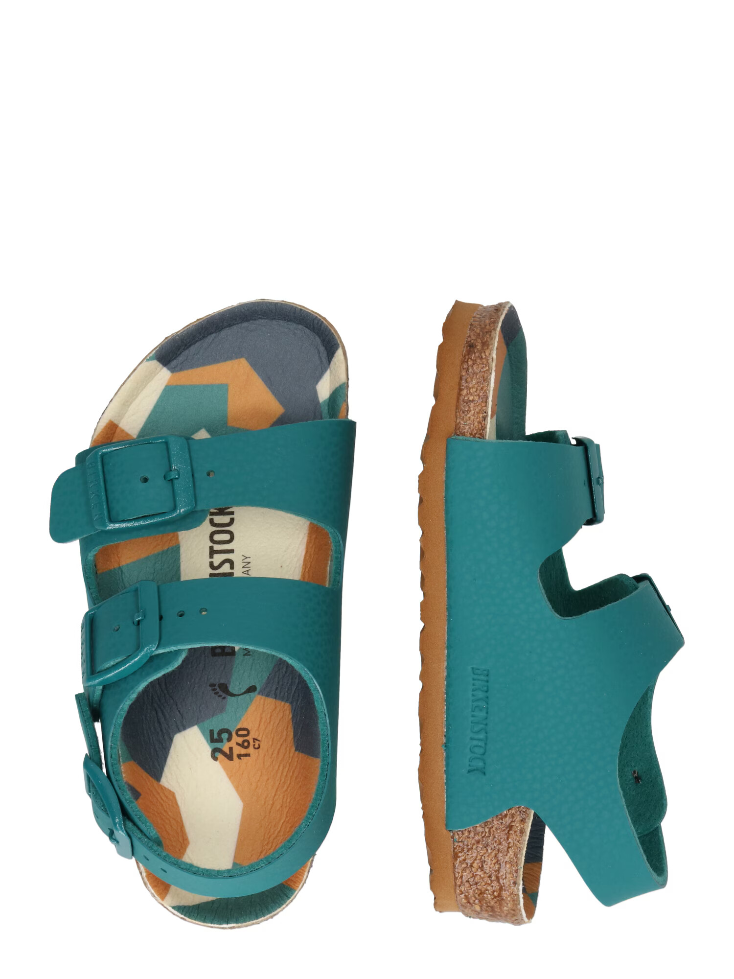 BIRKENSTOCK Pantofi deschiși 'Milano' verde petrol - Pled.ro