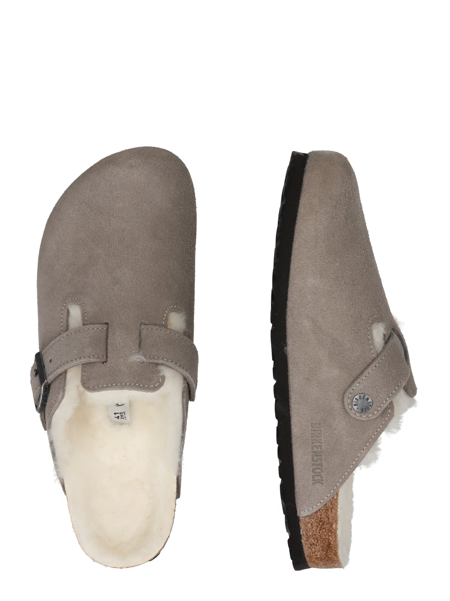 BIRKENSTOCK Papuci de casă 'Boston VL' gri piatră - Pled.ro