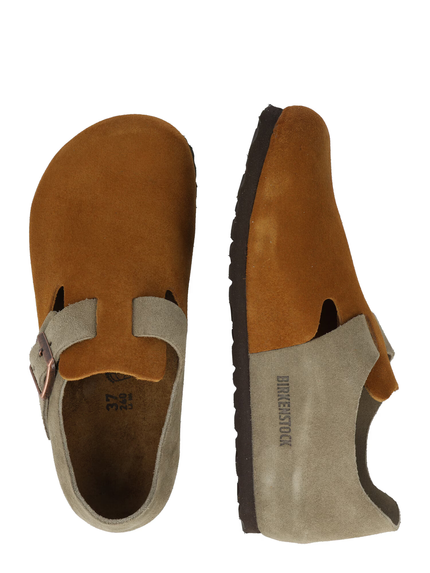 BIRKENSTOCK Papuci de casă 'London' maro / gri taupe - Pled.ro