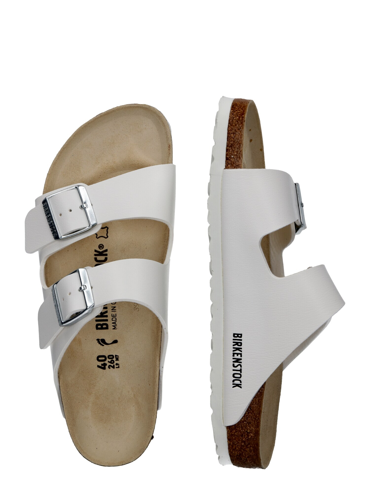 BIRKENSTOCK Saboți 'Arizona' alb - Pled.ro