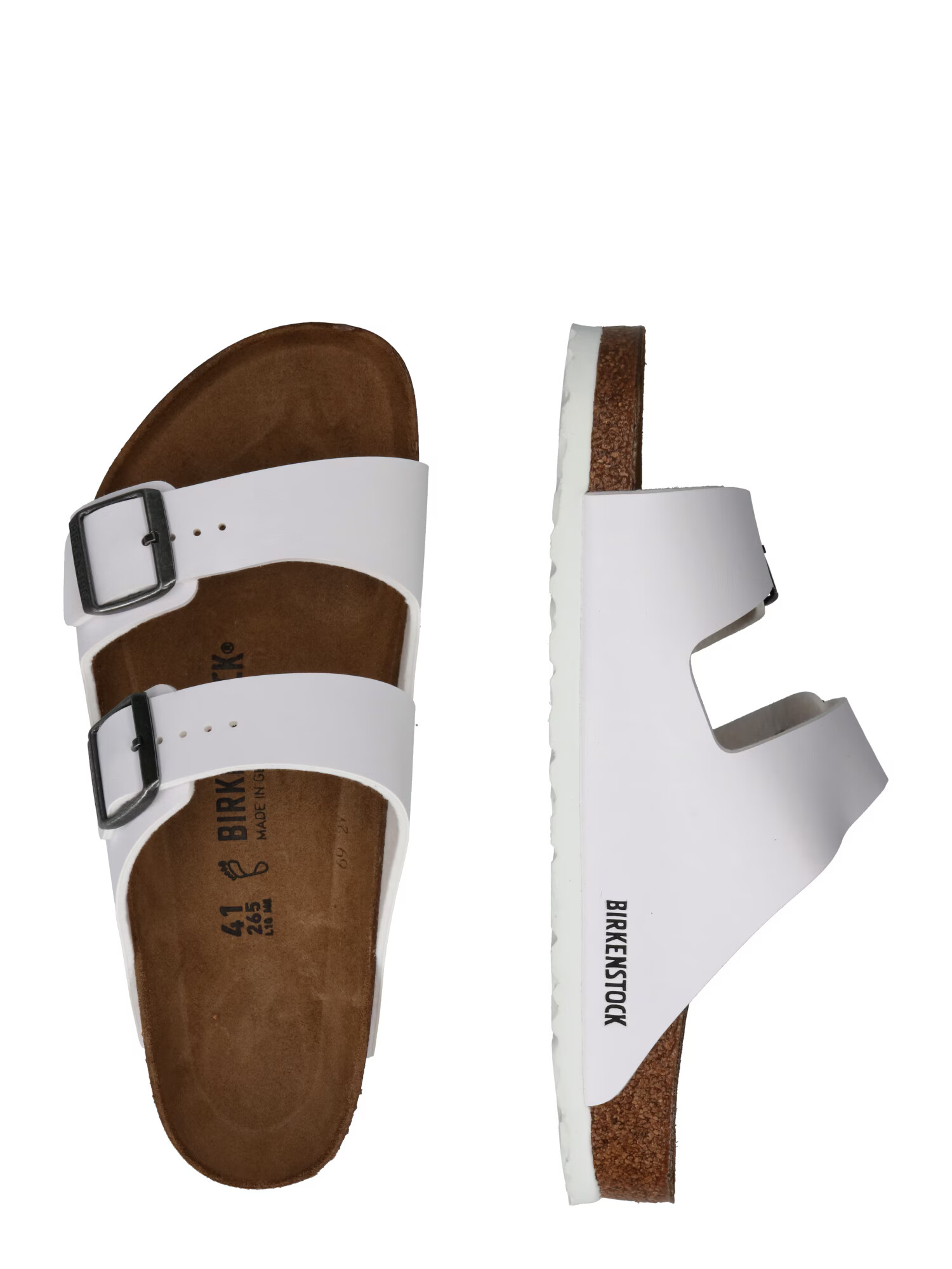 BIRKENSTOCK Saboți 'Arizona' alb - Pled.ro