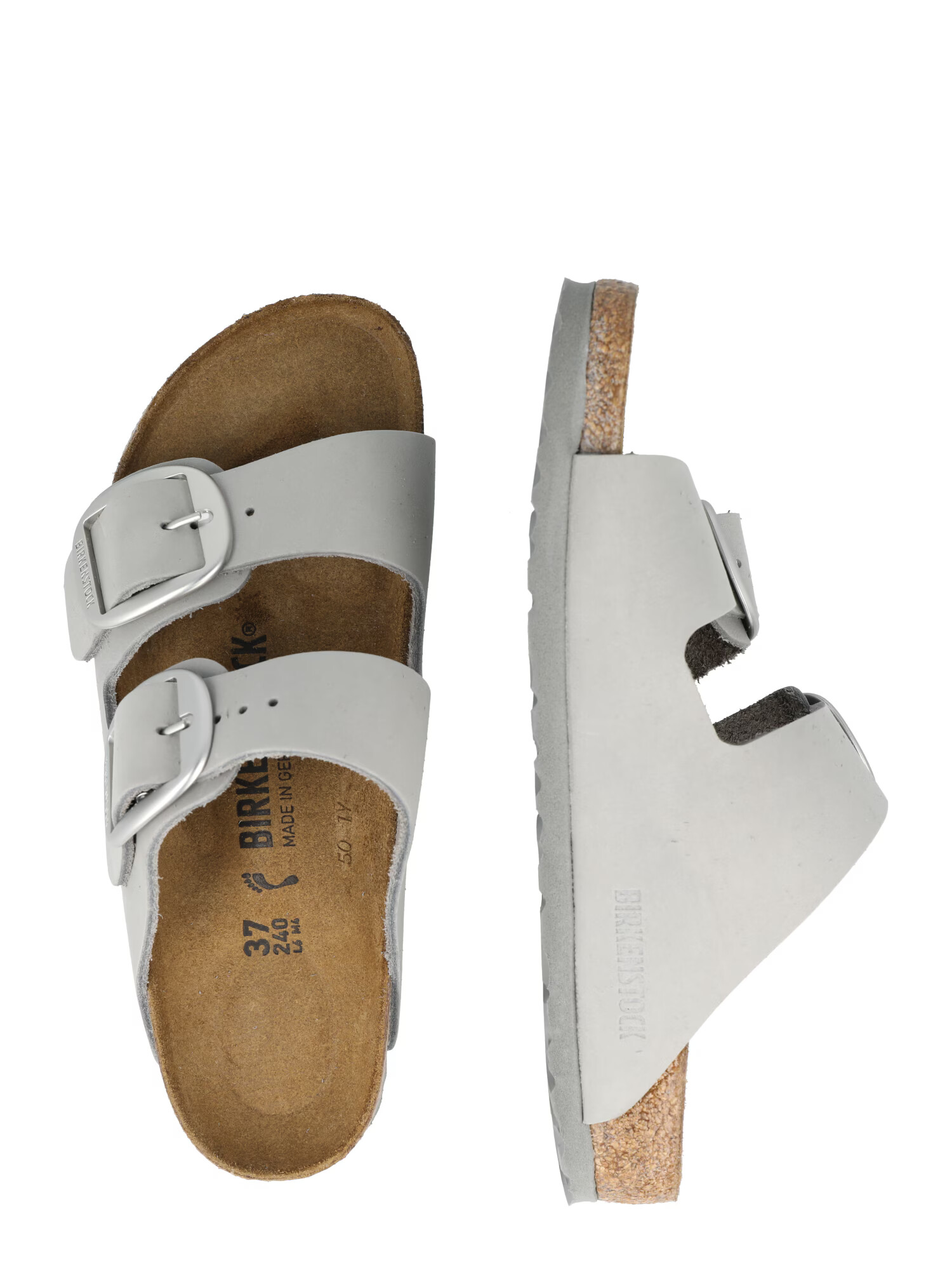 BIRKENSTOCK Saboți 'Arizona Big Buckle' gri deschis - Pled.ro