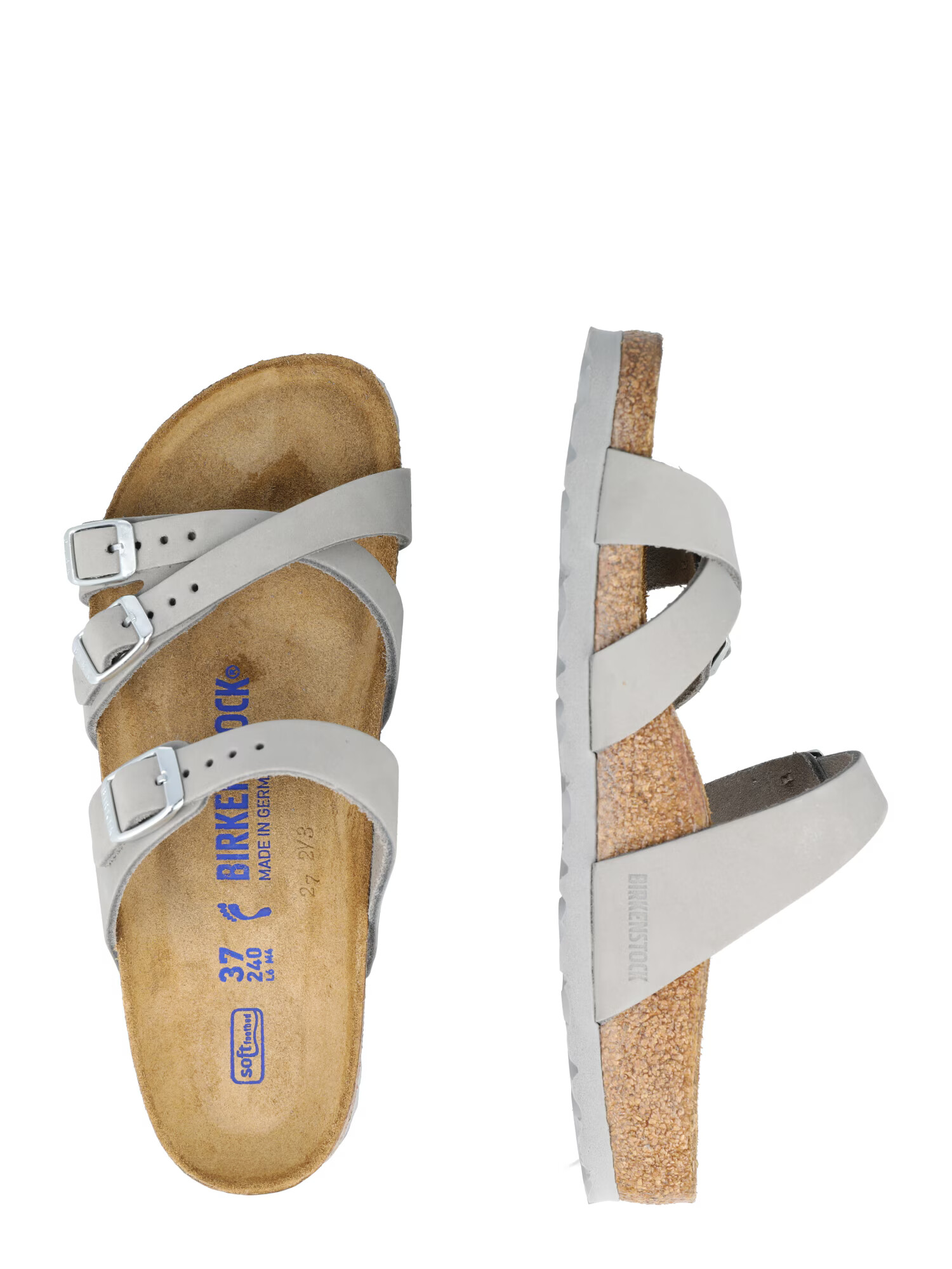 BIRKENSTOCK Saboți 'Franca' gri deschis - Pled.ro